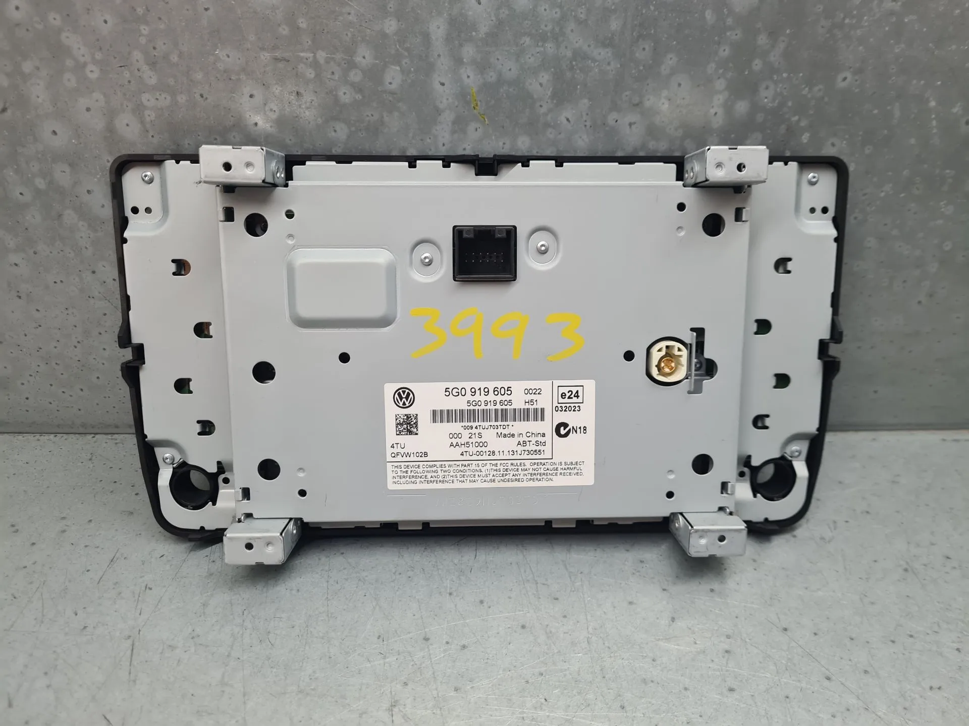 Display / schermo informazioni VOLKSWAGEN Golf VII (5G1, BQ1, BE1, BE2) Imagem-3