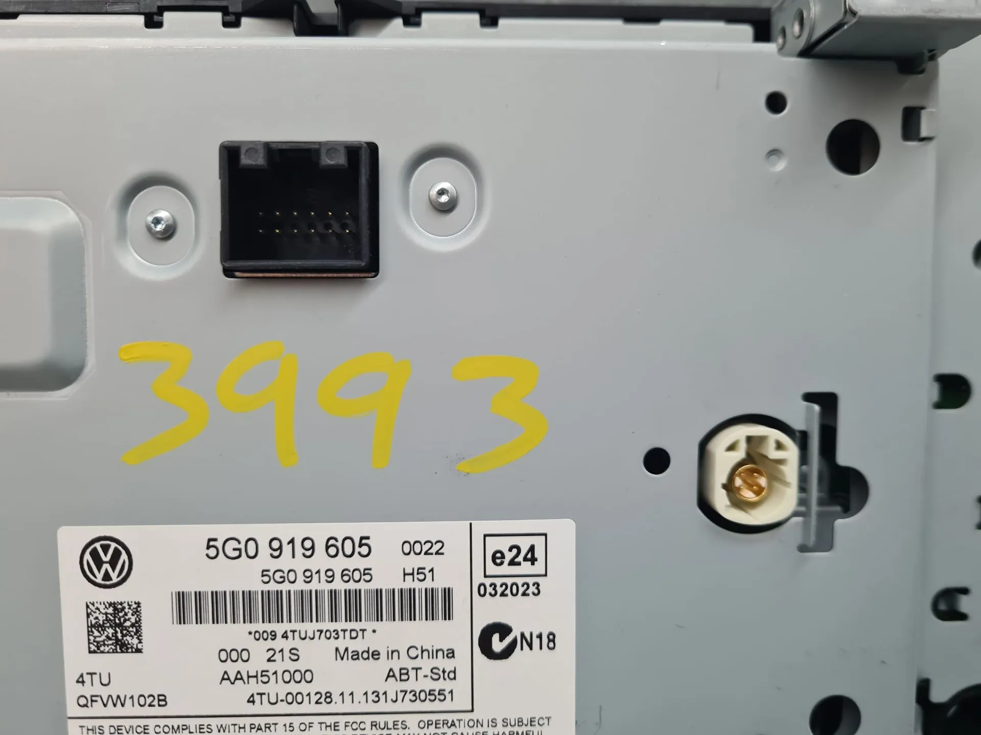 Display / schermo informazioni VOLKSWAGEN Golf VII (5G1, BQ1, BE1, BE2) Imagem-4