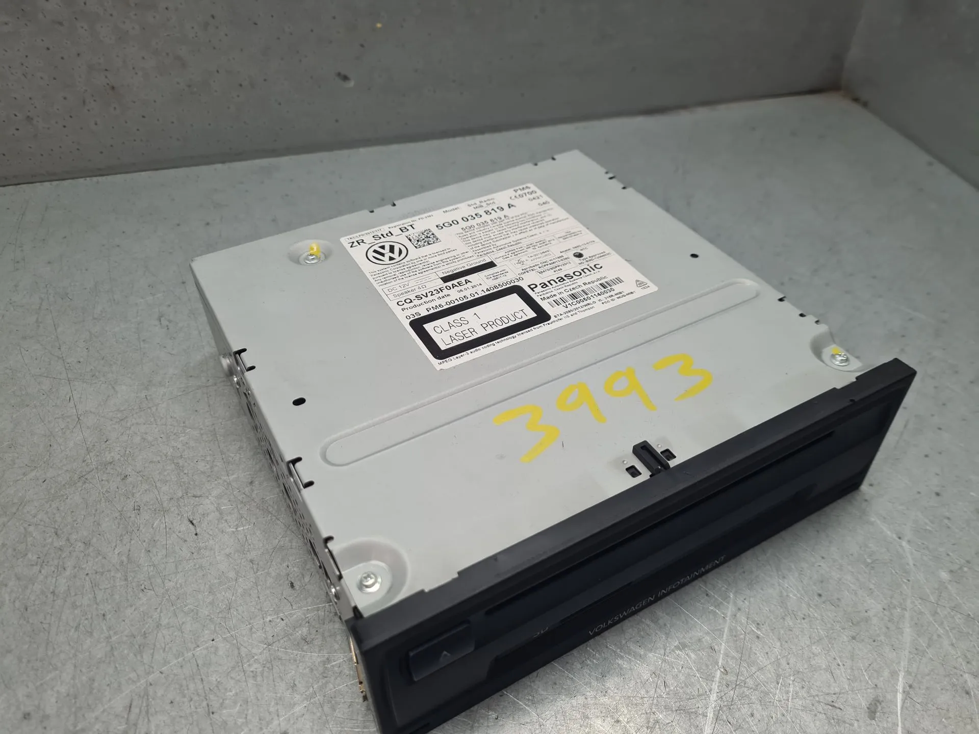 Radio / Autoradio VOLKSWAGEN Golf VII (5G1, BQ1, BE1, BE2) Imagem-1