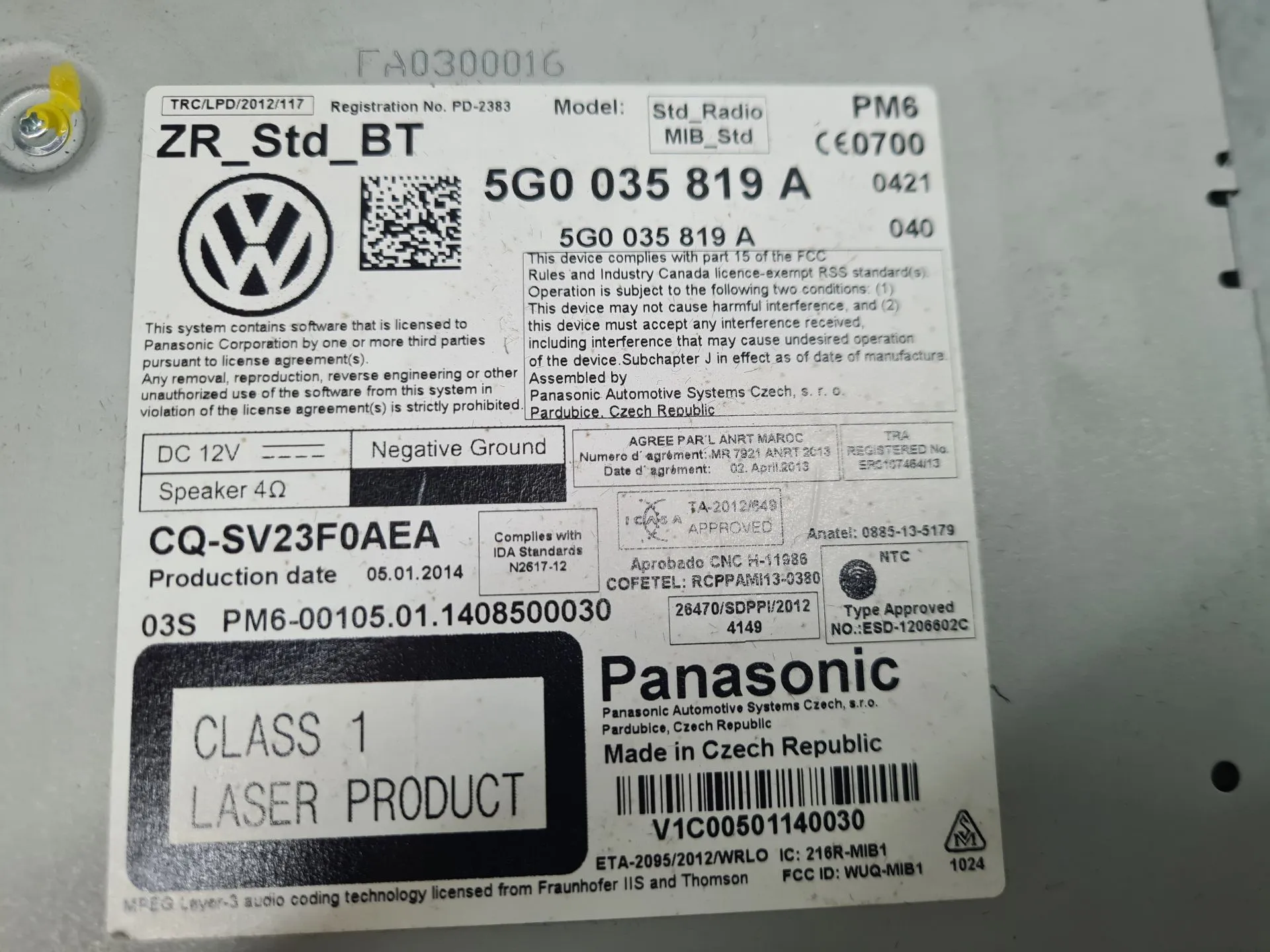 Kit Auto-rádio VOLKSWAGEN Golf VII (5G1, BQ1, BE1, BE2) Imagem-7