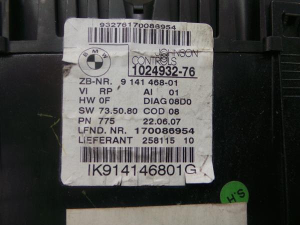 Quadrante / painel de instrumentos BMW 1 (E87) Imagem-1