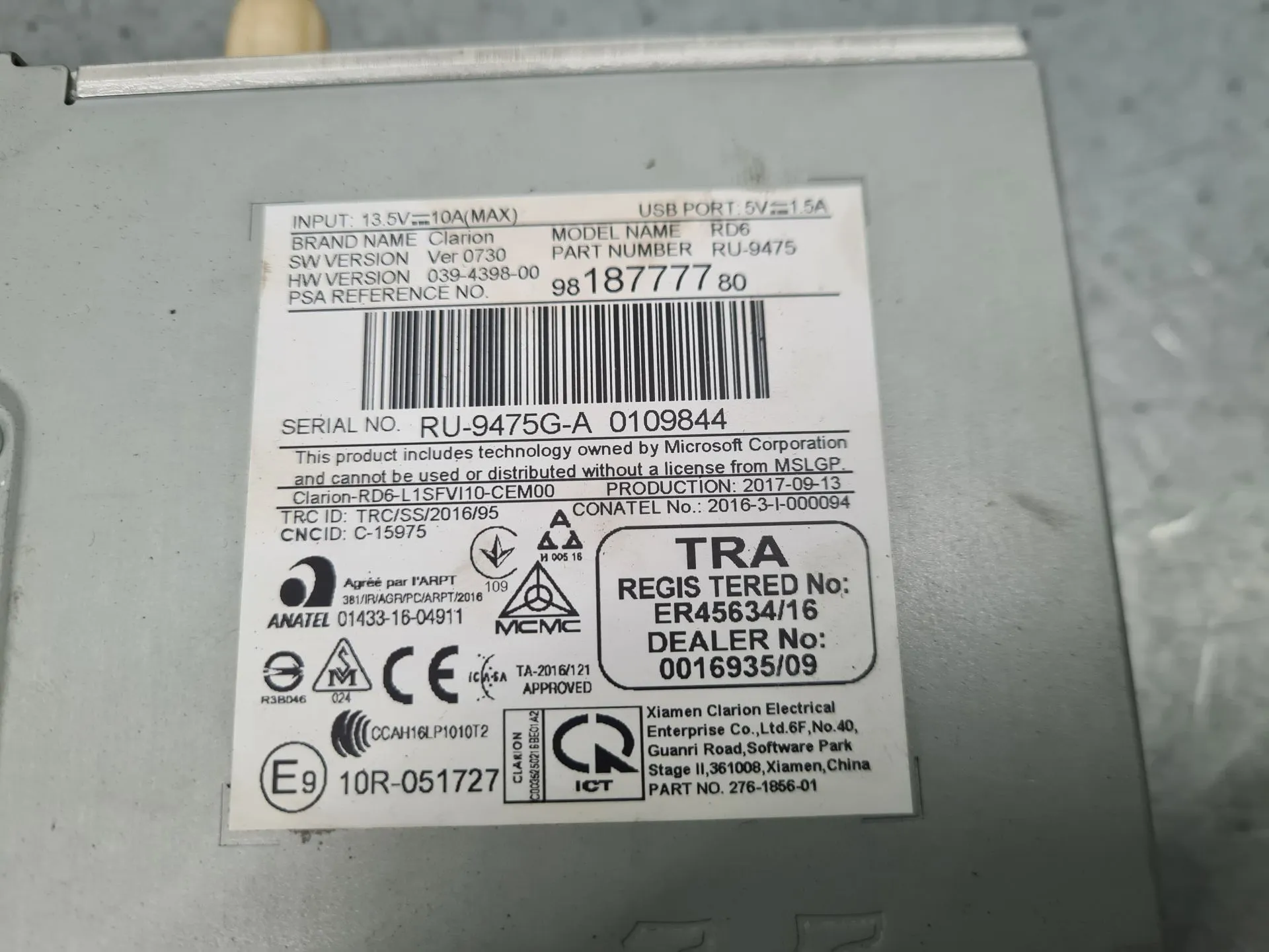 Kit Auto-rádio CITROËN C3 III (SX) Imagem-8