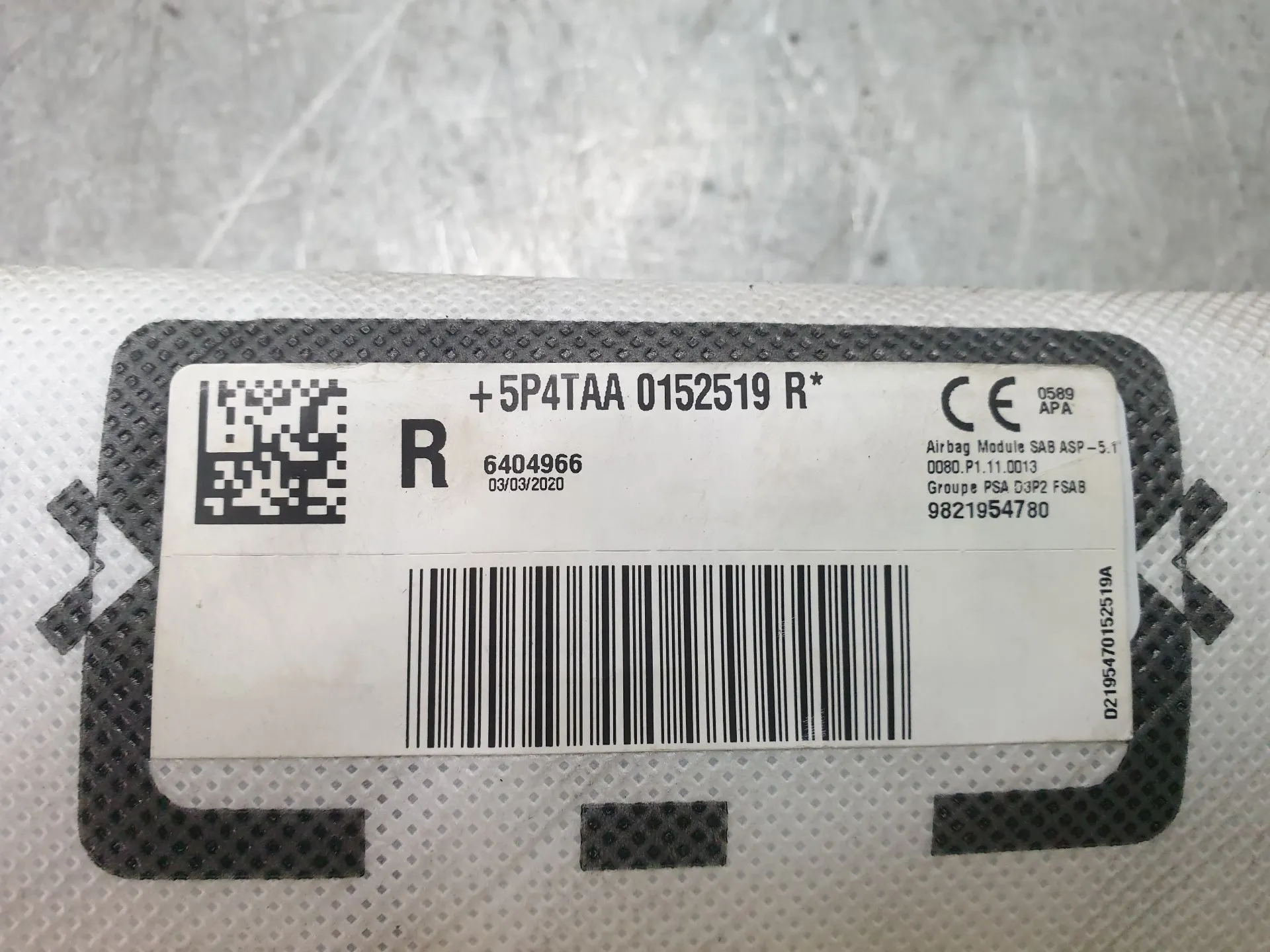 Airbag  Droite PEUGEOT 208 II Imagem-1