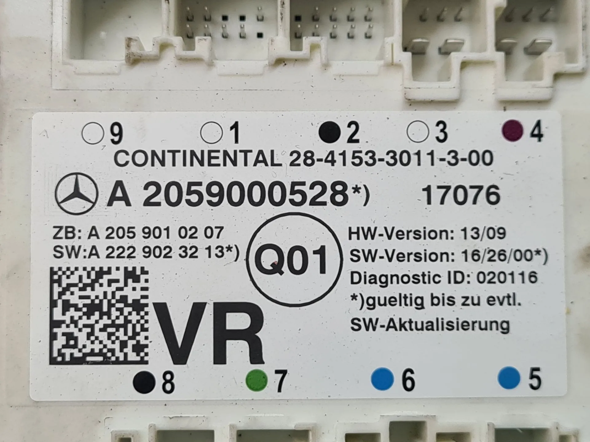 Right front Door Unit Module MERCEDES-BENZ Classe C Coupé (C205) Imagem-2