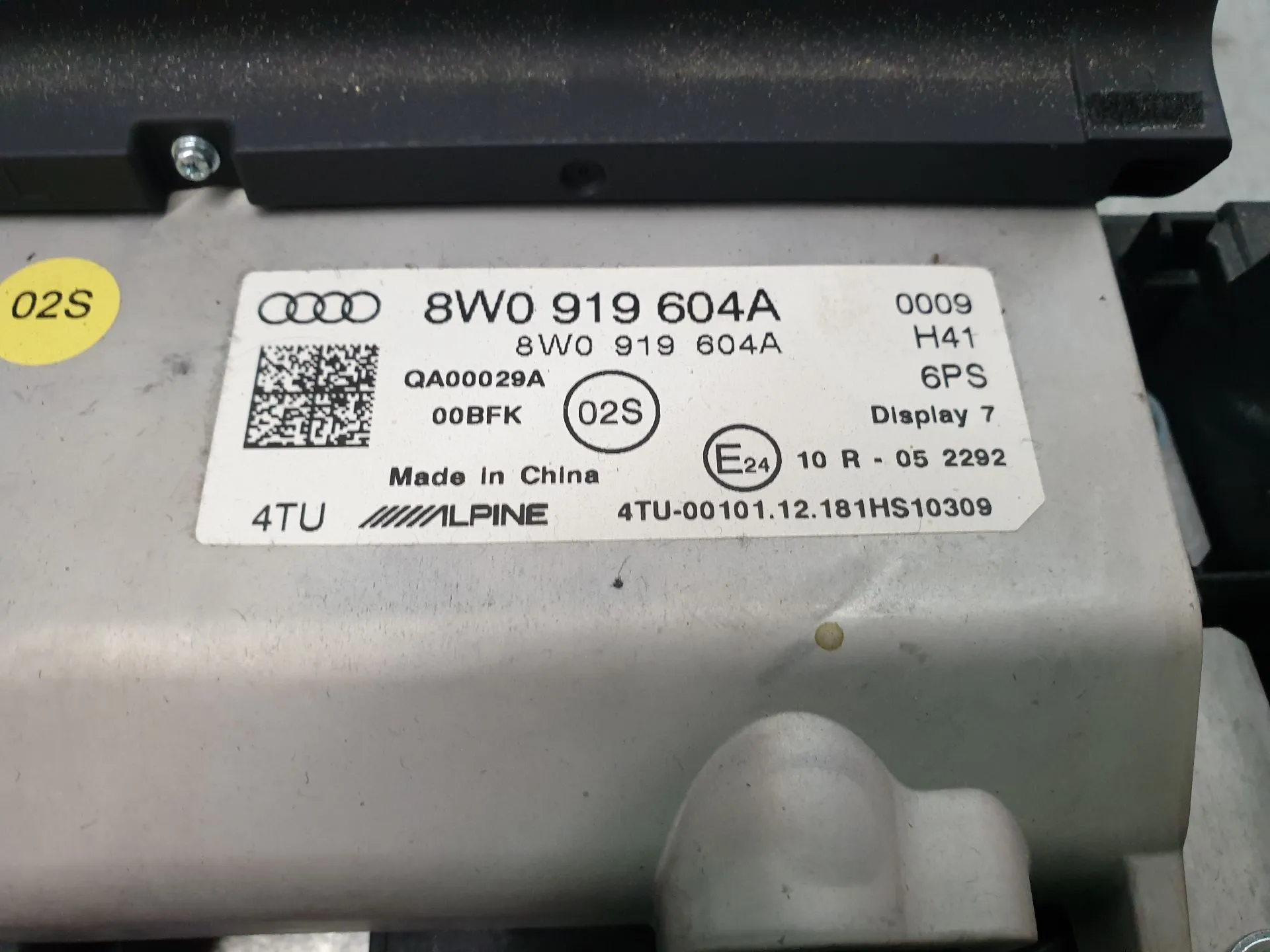 Kit Auto-rádio AUDI A4 (8W2, 8WC, B9) Imagem-7