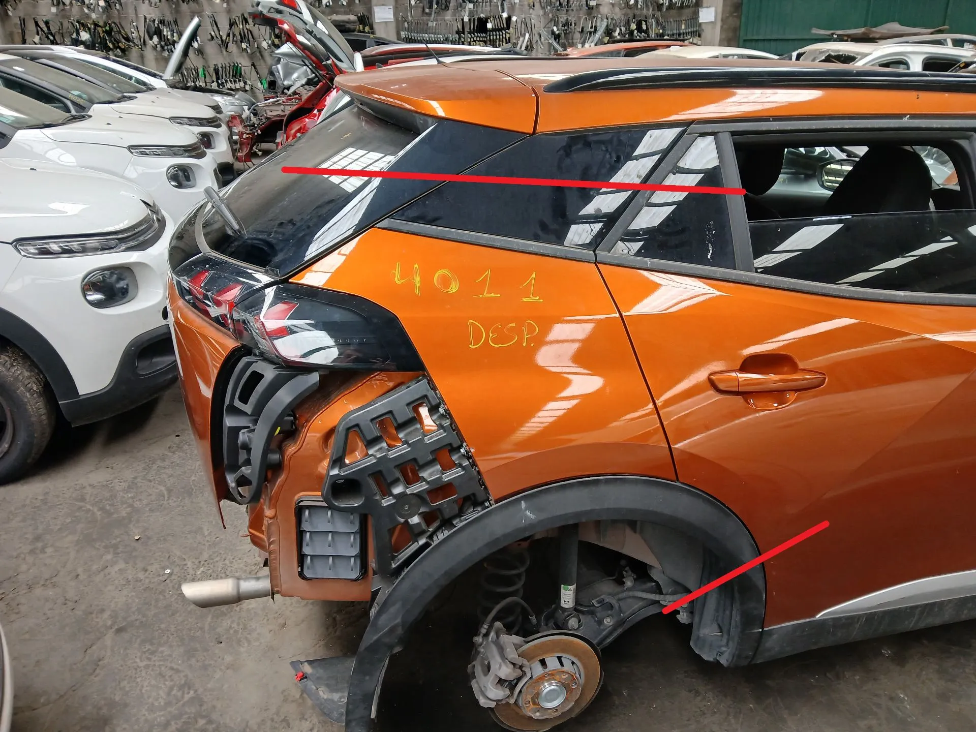 Panel Trasero Derecho PEUGEOT 2008 II (U_)