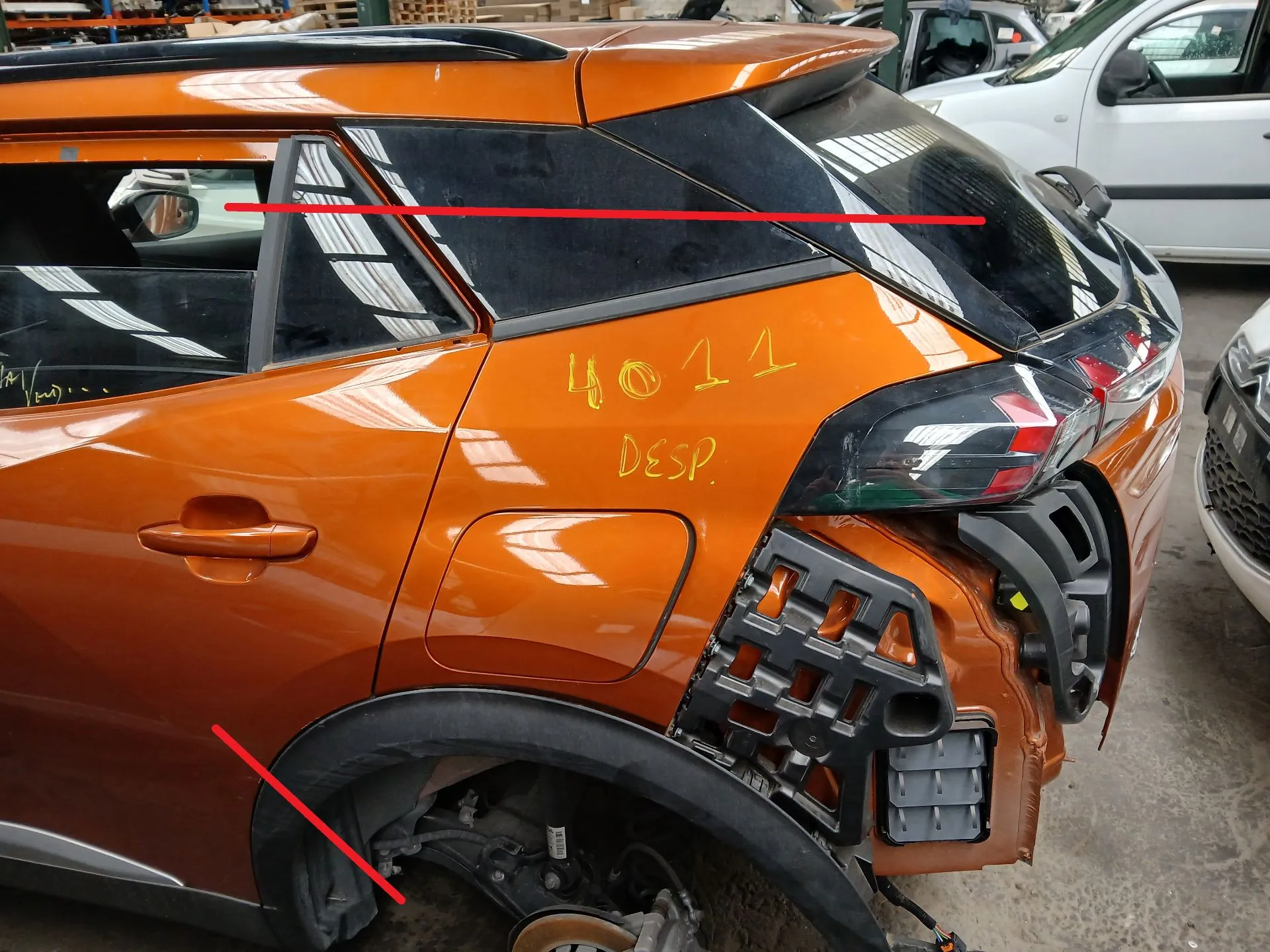 Panel Trasero Izquierdo PEUGEOT 2008 II (U_)