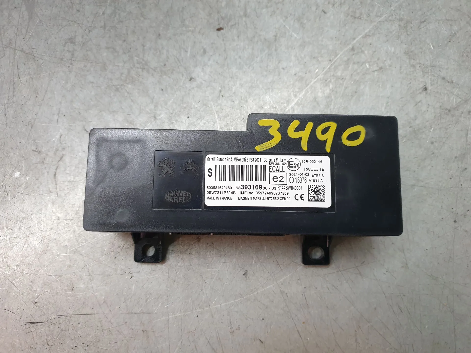 Bluetooth Unit Module PEUGEOT 508 SW II