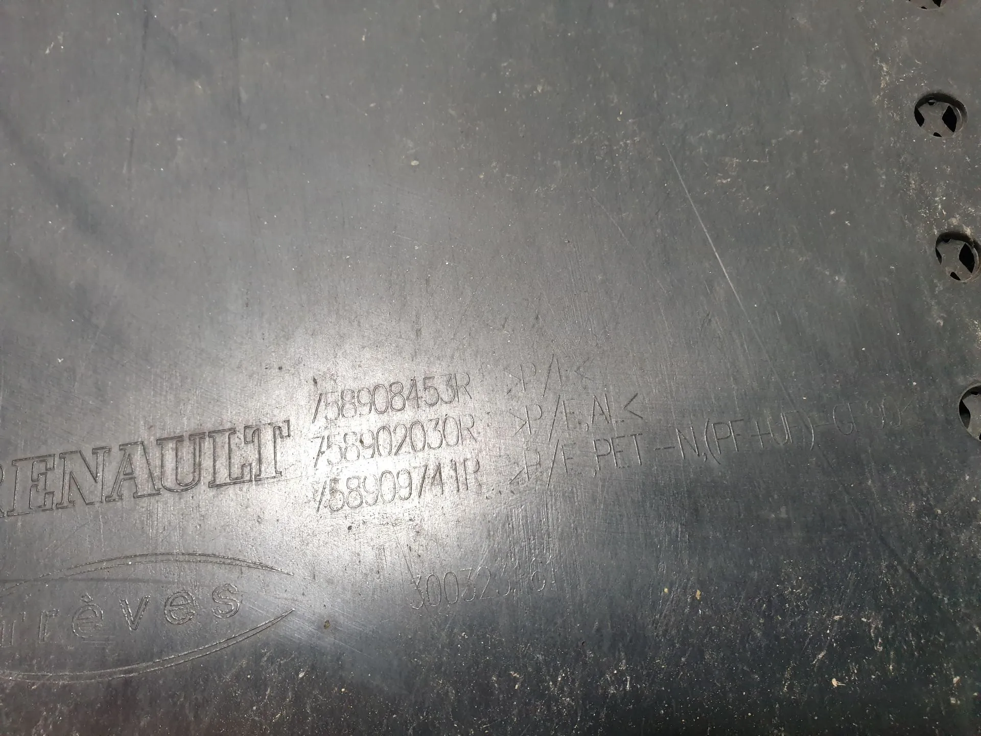 Engine underbody shielding DACIA Dokker (0S_) Imagem-2