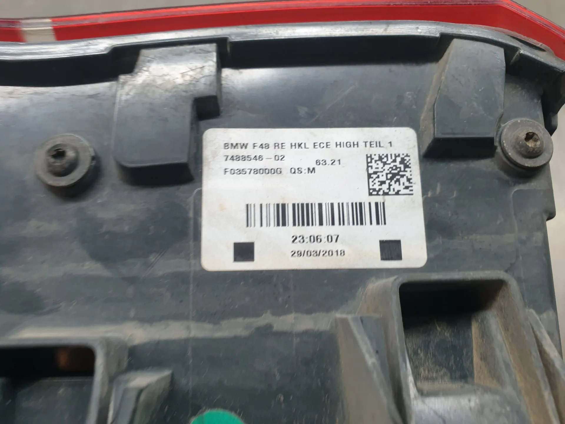 Feu arrière Droite BMW X1 (F48) Imagem-5