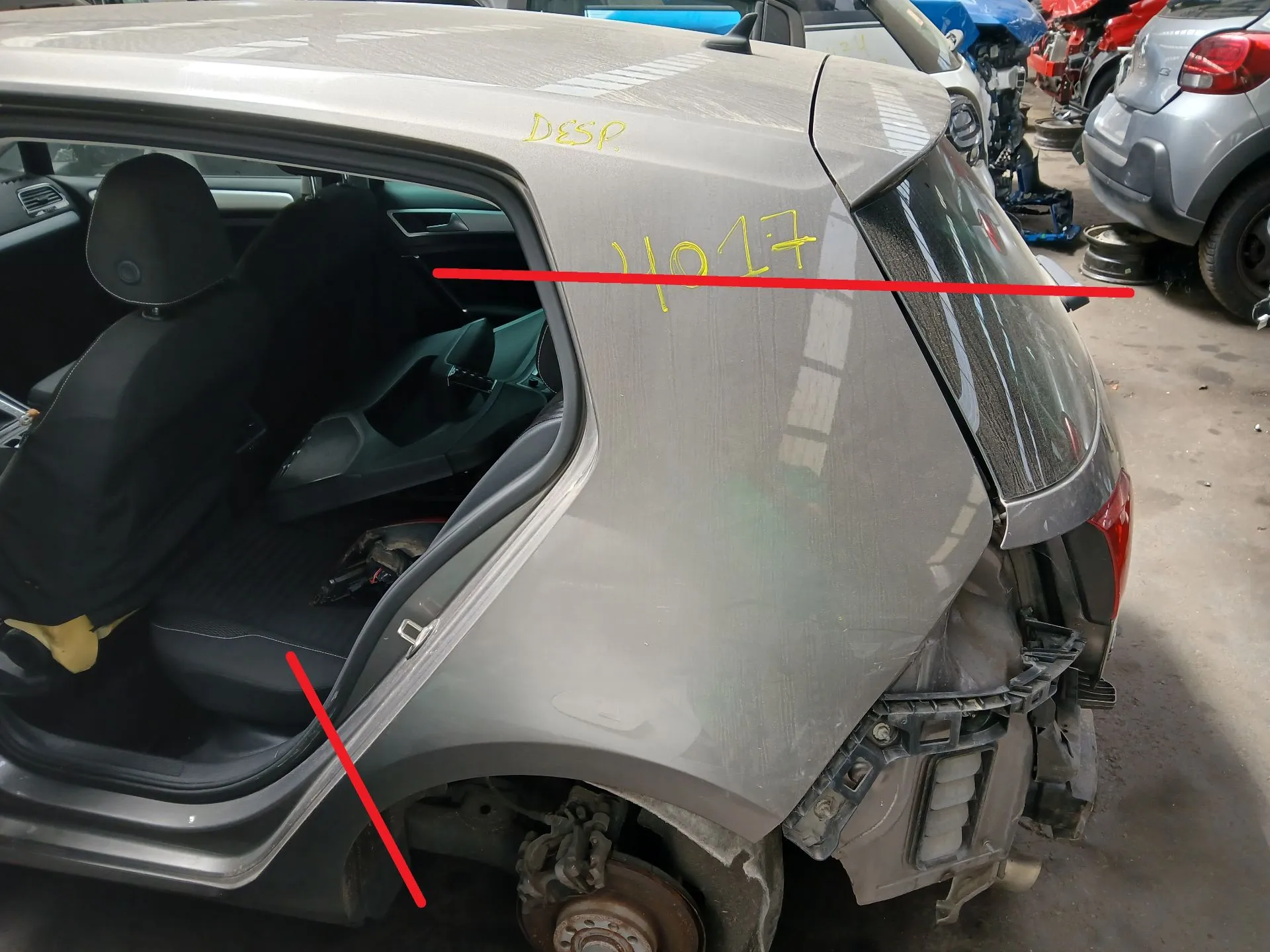 Left rear quarter panel VOLKSWAGEN Golf VII (5G1, BQ1, BE1, BE2)