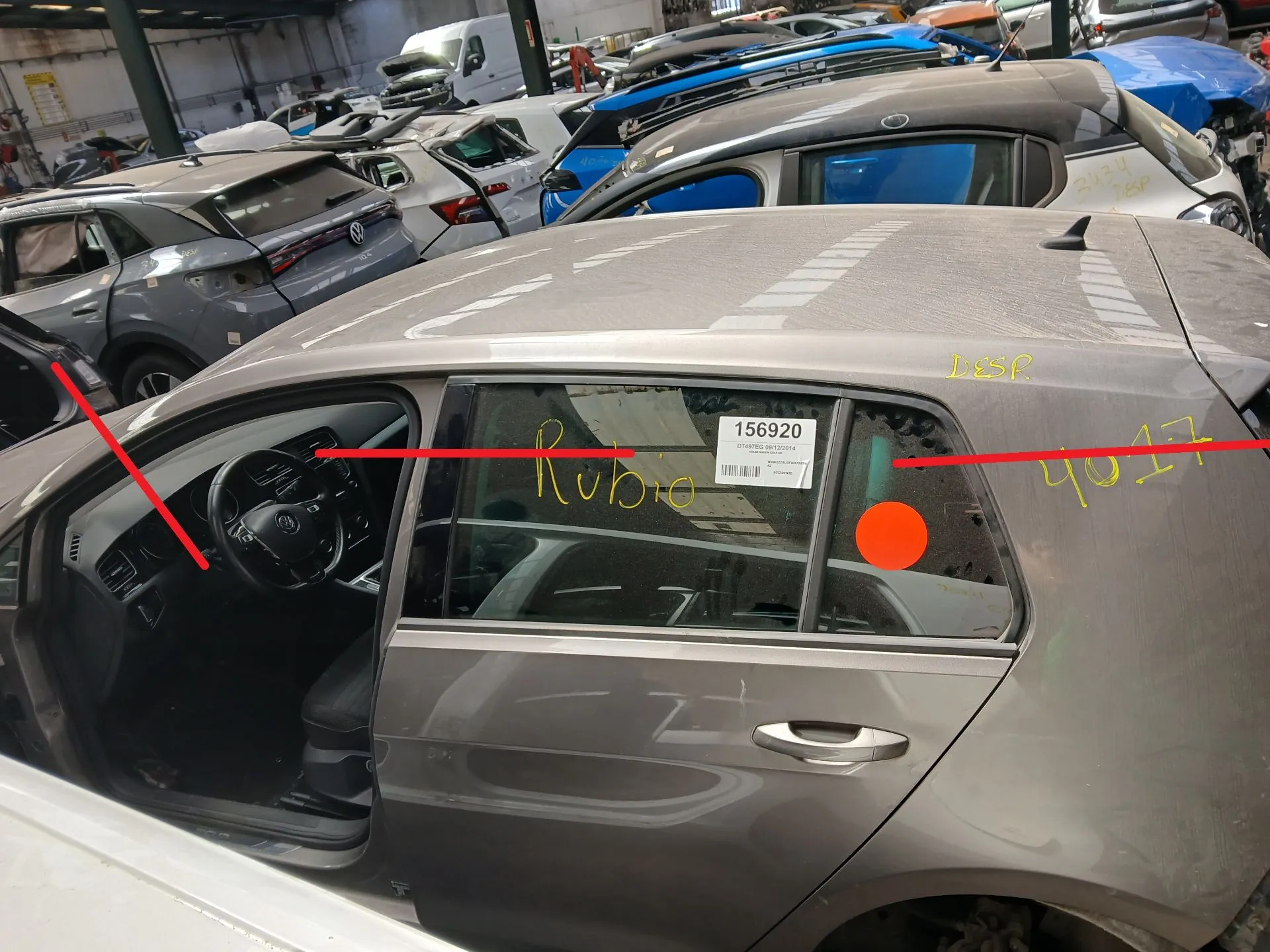 Techo VOLKSWAGEN Golf VII (5G1, BQ1, BE1, BE2)