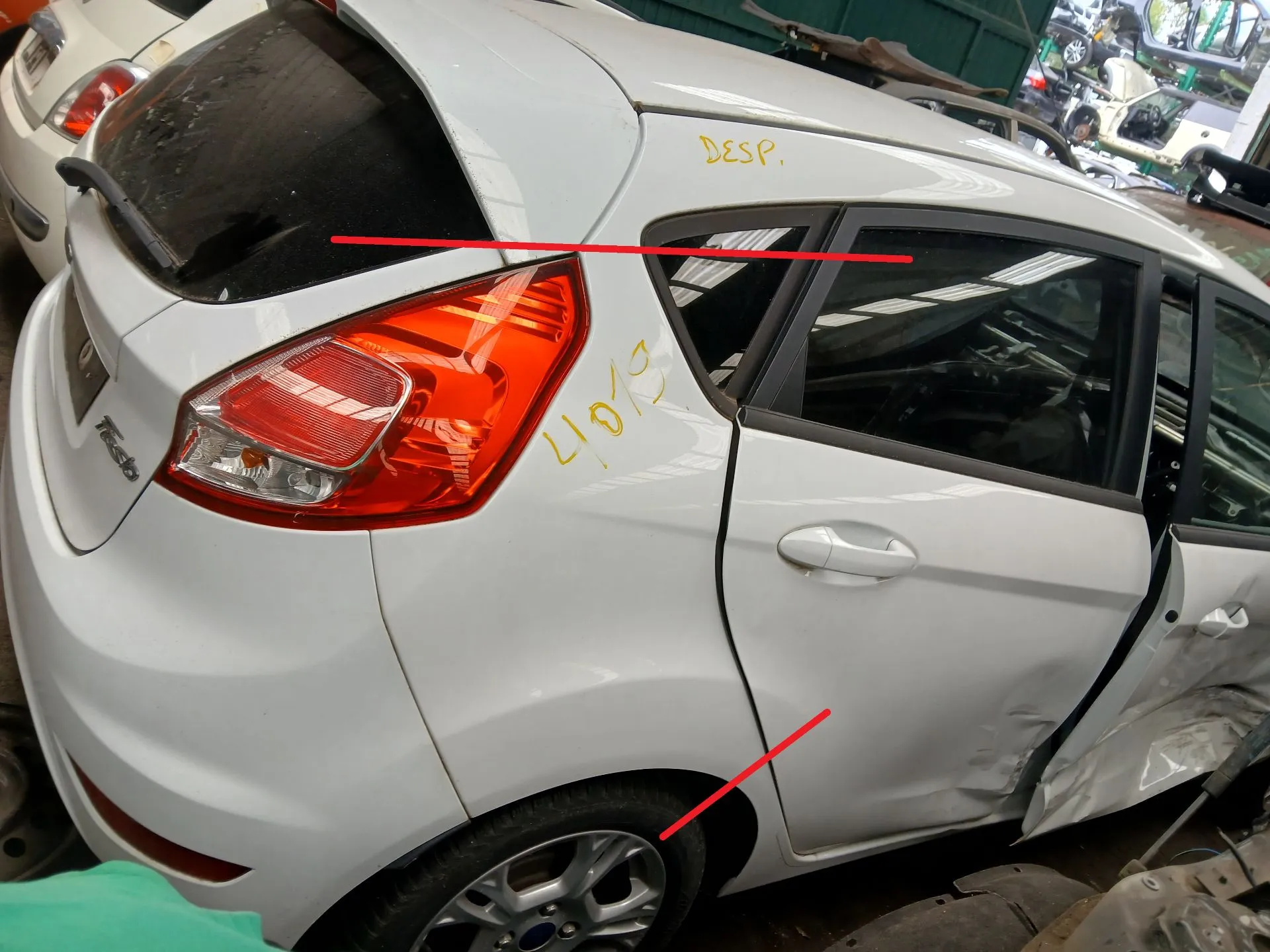 Right rear quarter panel FORD Fiesta VI (CB1, CCN)