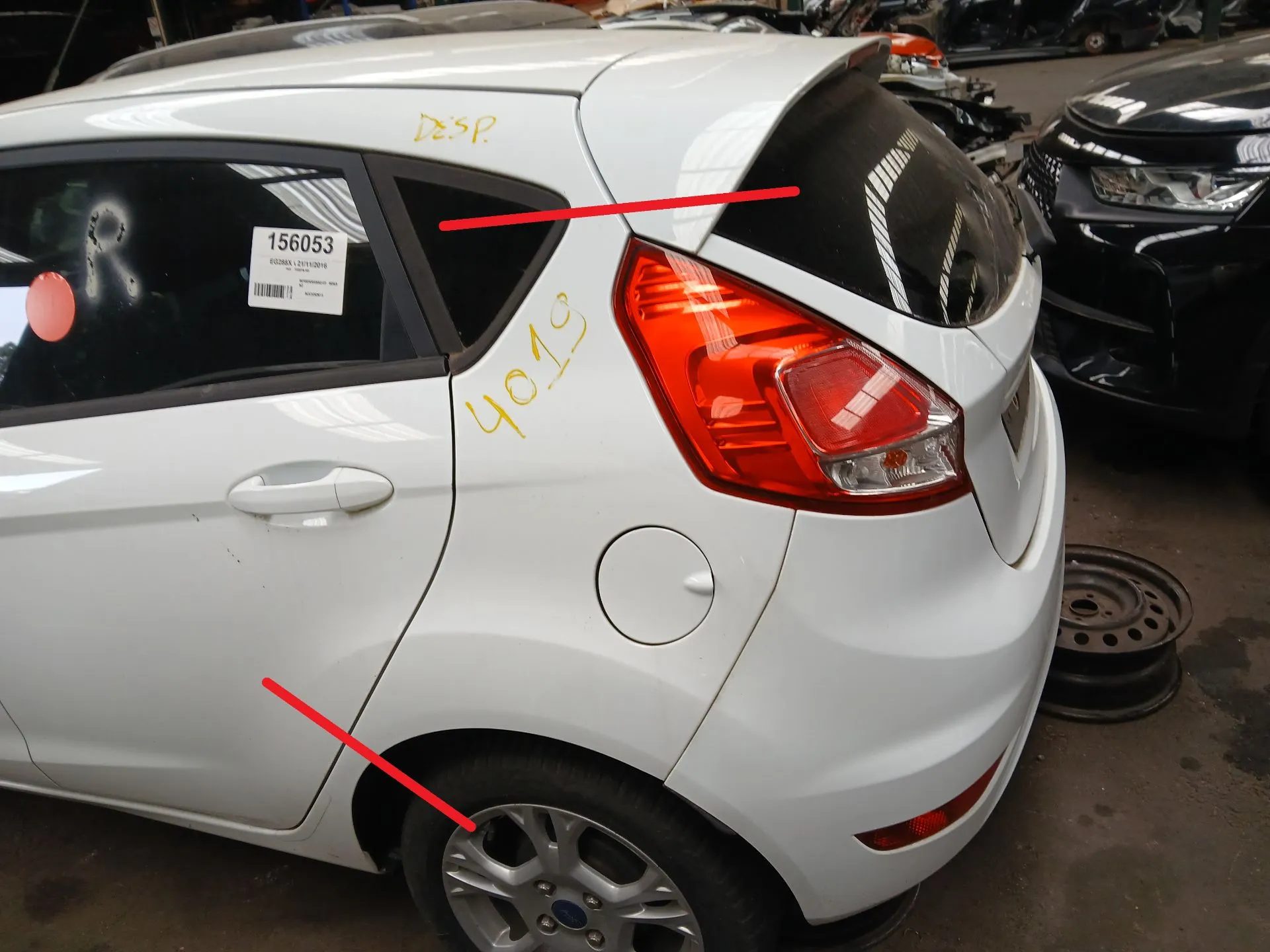 Left rear quarter panel FORD Fiesta VI (CB1, CCN)