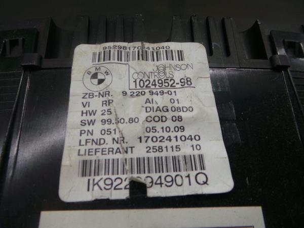 Quadrante / painel de instrumentos BMW 1 (E81) Imagem-3