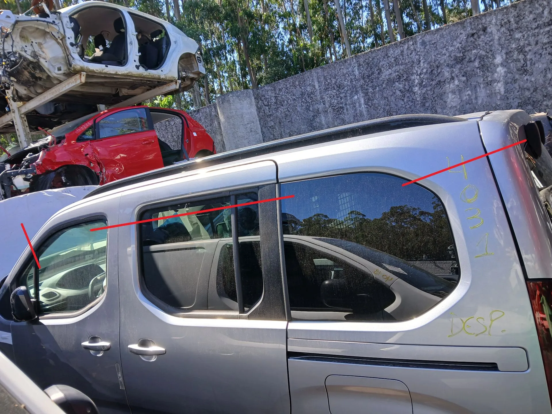 Retroviseur Interieur Voiture Pour Peugeot Rifter Standard