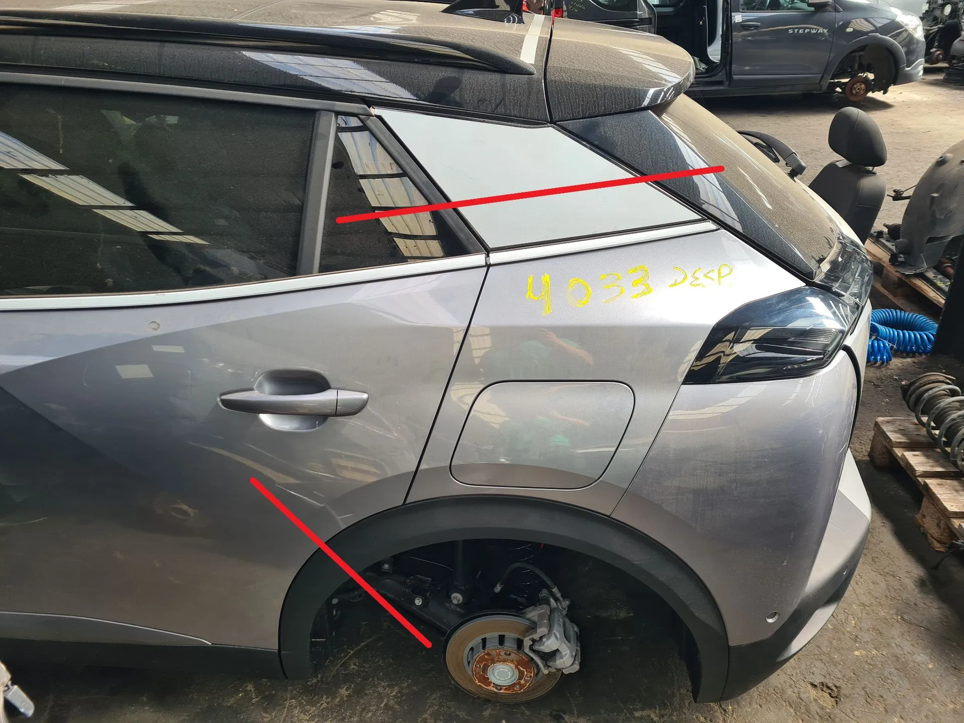 Left rear quarter panel PEUGEOT 2008 II (U_)