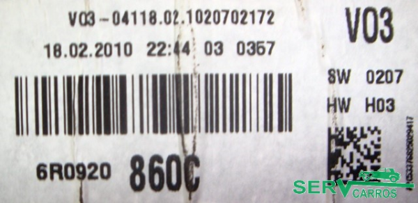 Quadrante / painel de instrumentos VOLKSWAGEN Polo (6R, 6C) Imagem-2