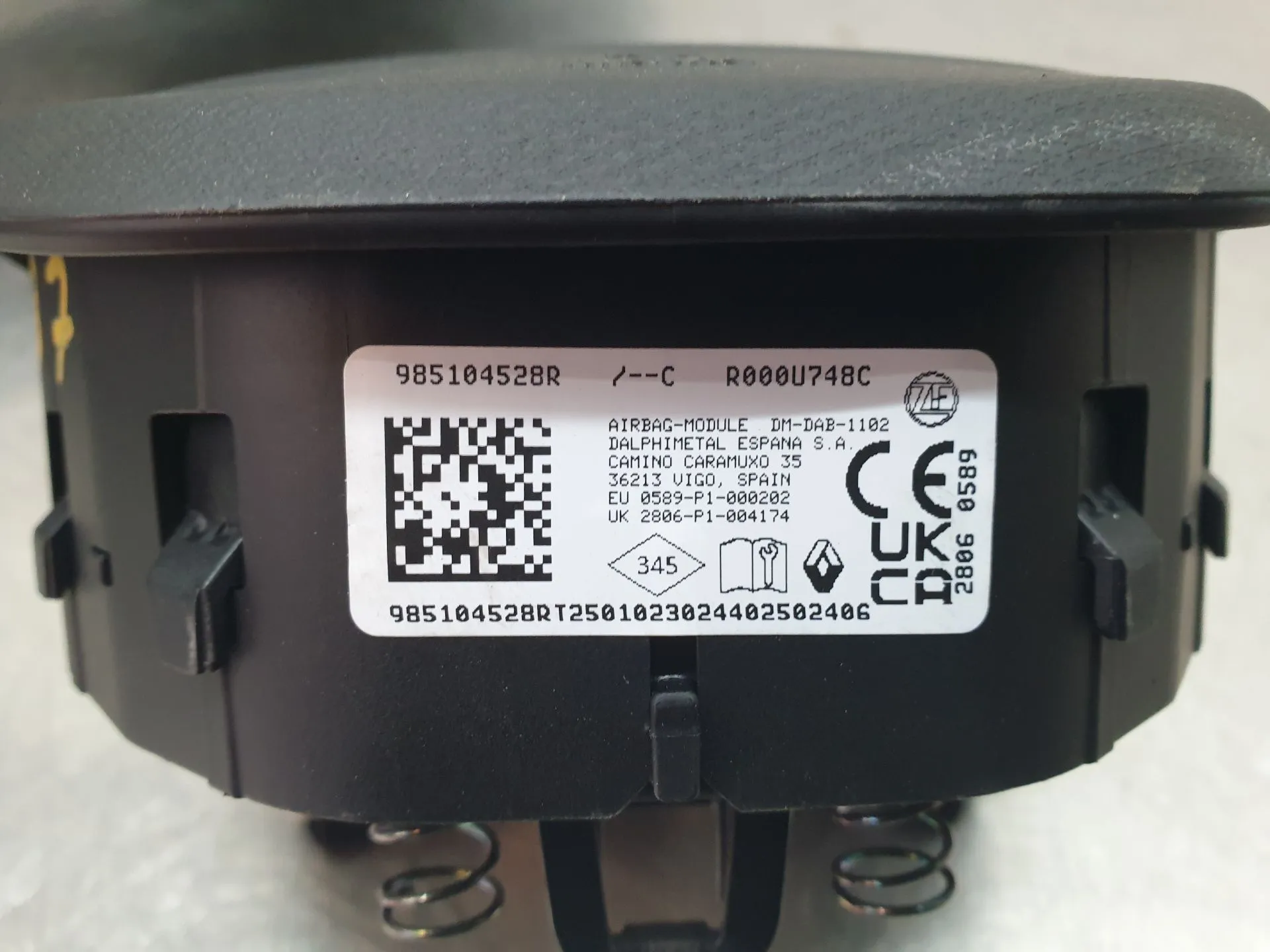 Airbag du Volant RENAULT Trafic III (FG_) Imagem-3