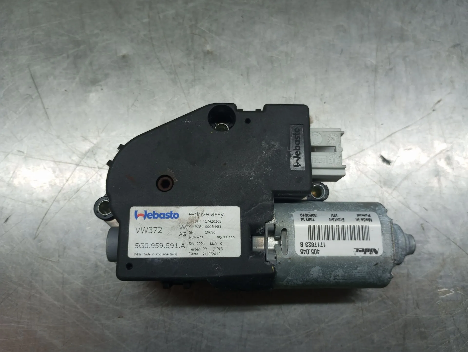 Motor do teto de abrir VOLKSWAGEN Golf VII Variant (BA5, BV5) Imagem-1