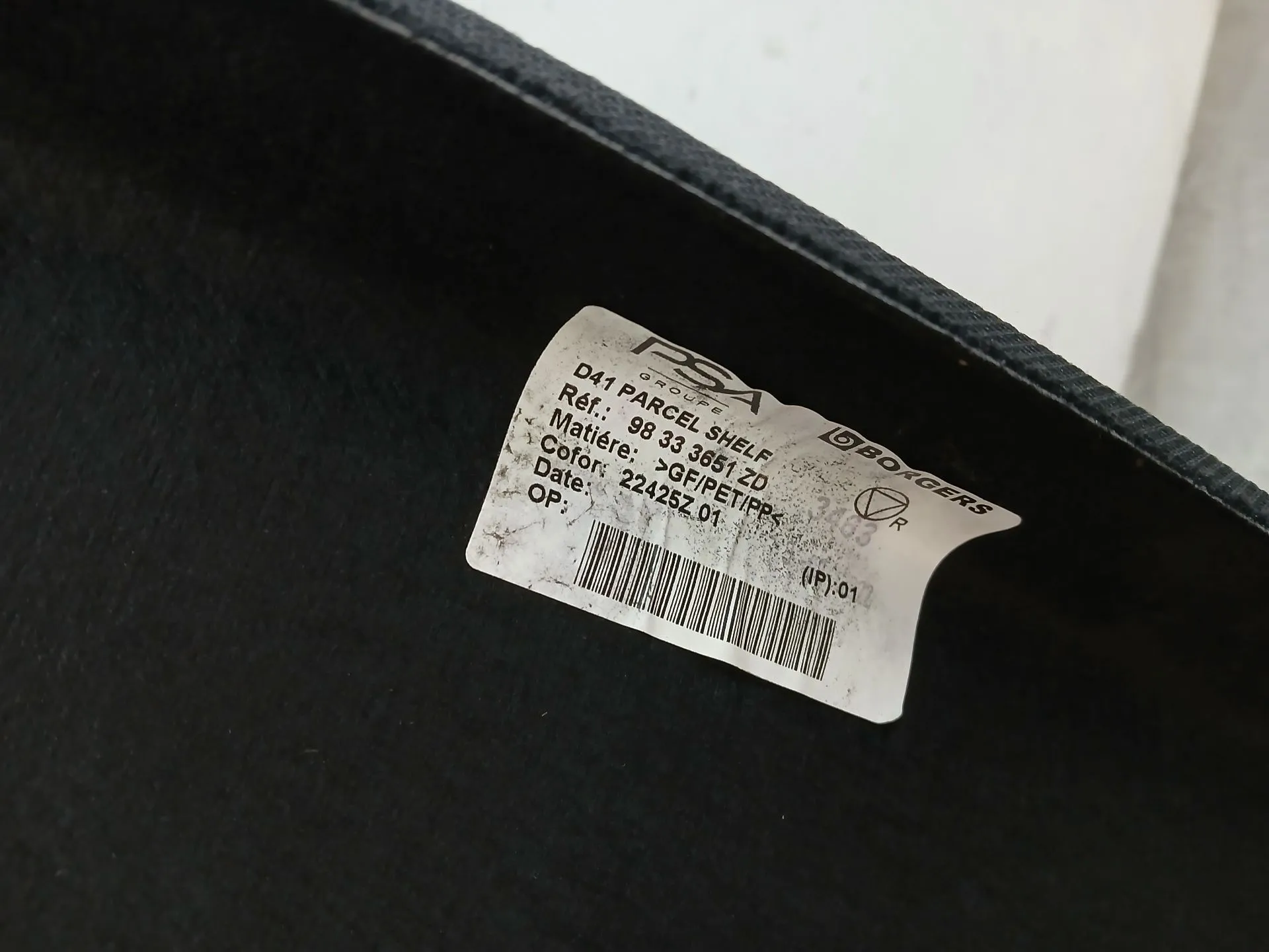 Chapeleira / tampo da mala DS DS4 II (F_, FB_, F3_) Imagem-2