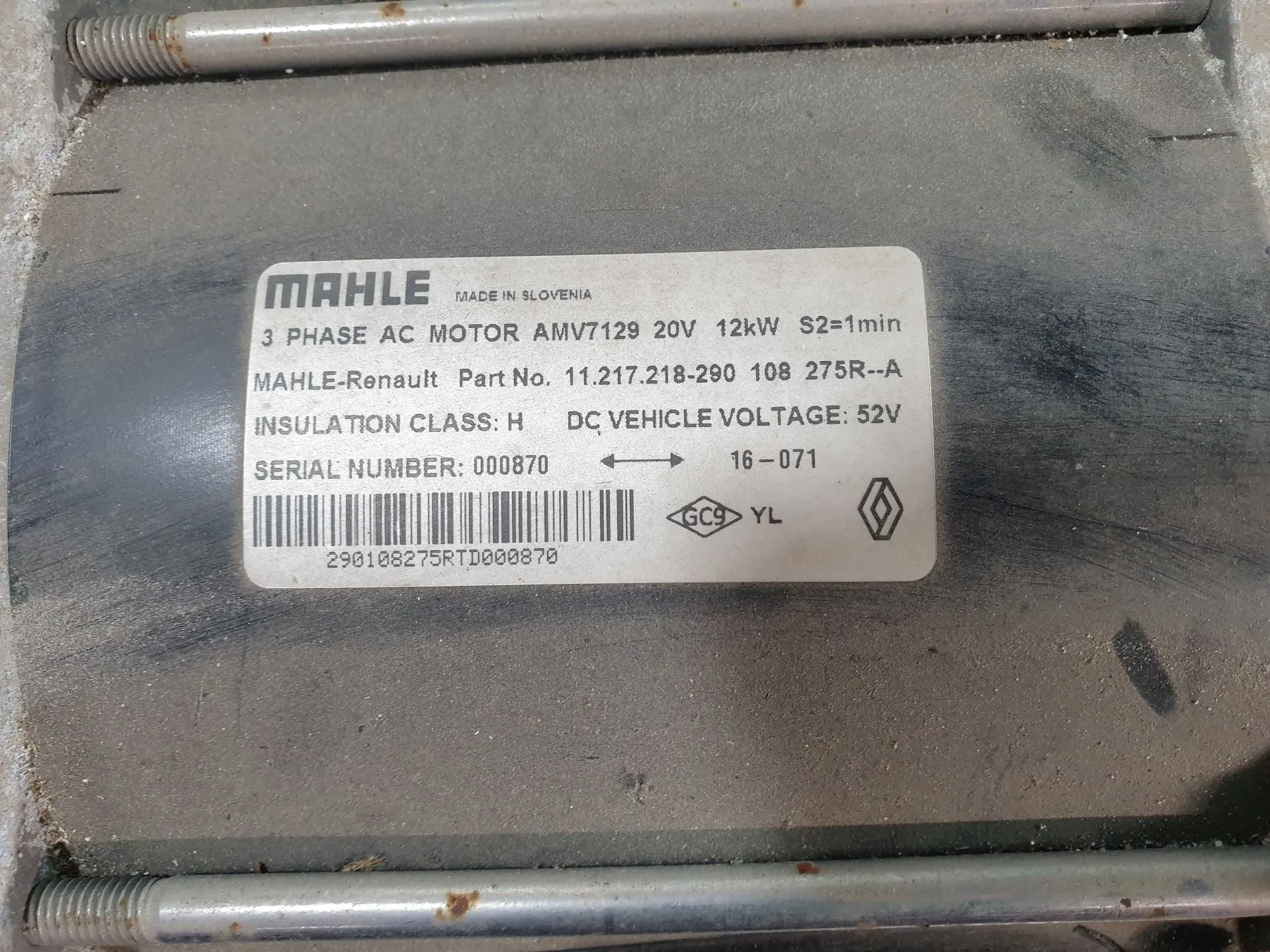 Motor completo RENAULT Twizy (MAM_) Imagem-7