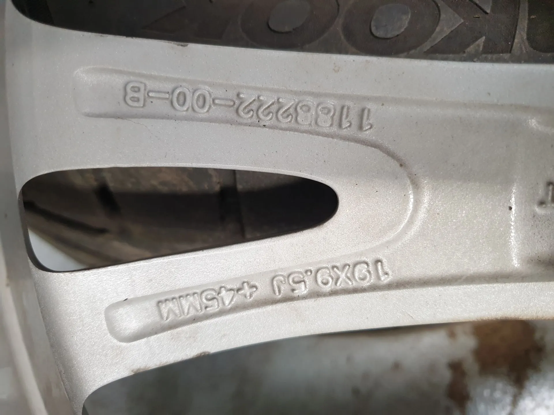 Left rear Rim TESLA Model Y (5YJY) Imagem-2