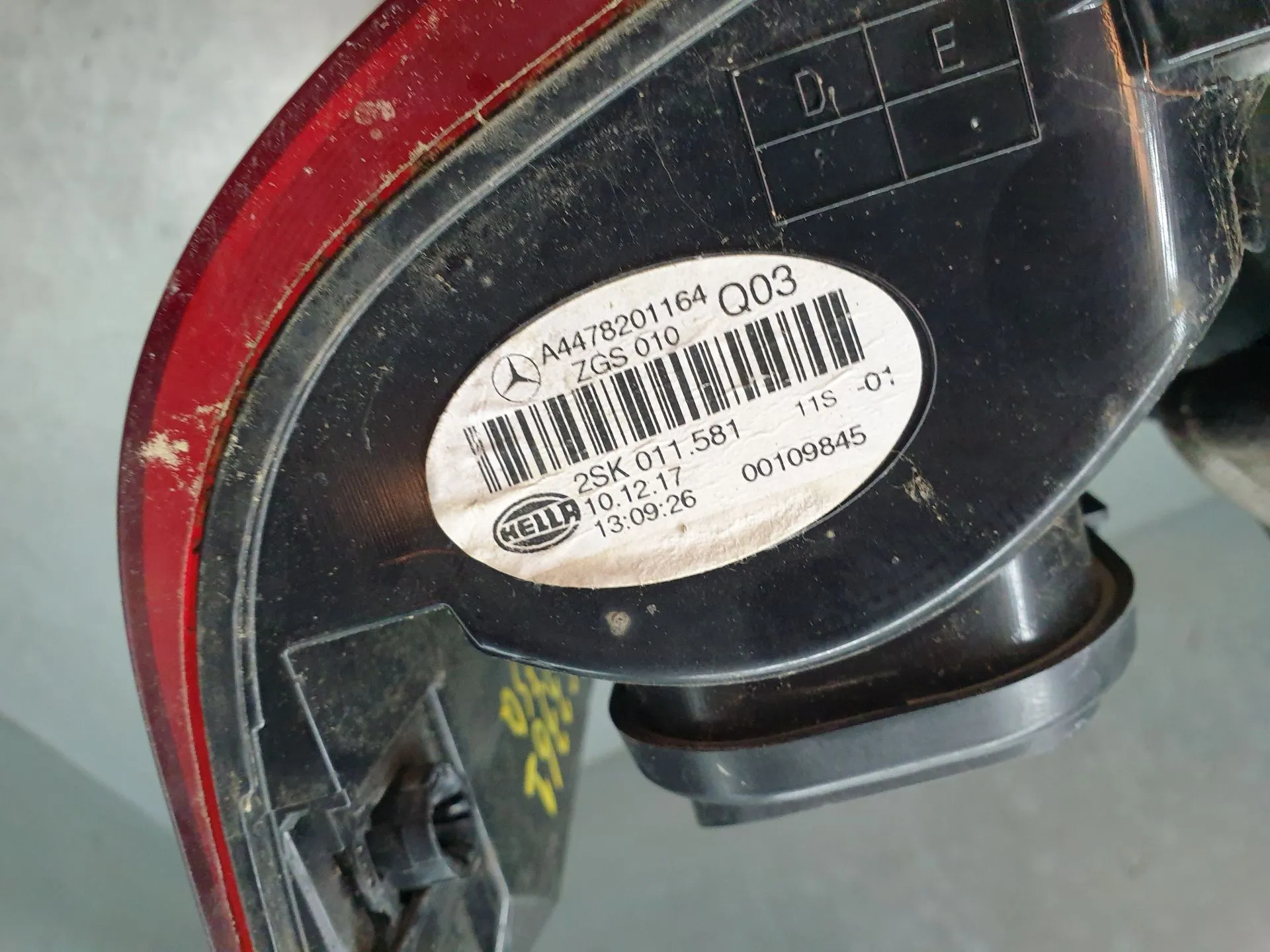 Left Tail light MERCEDES-BENZ Vito (W447) Imagem-6