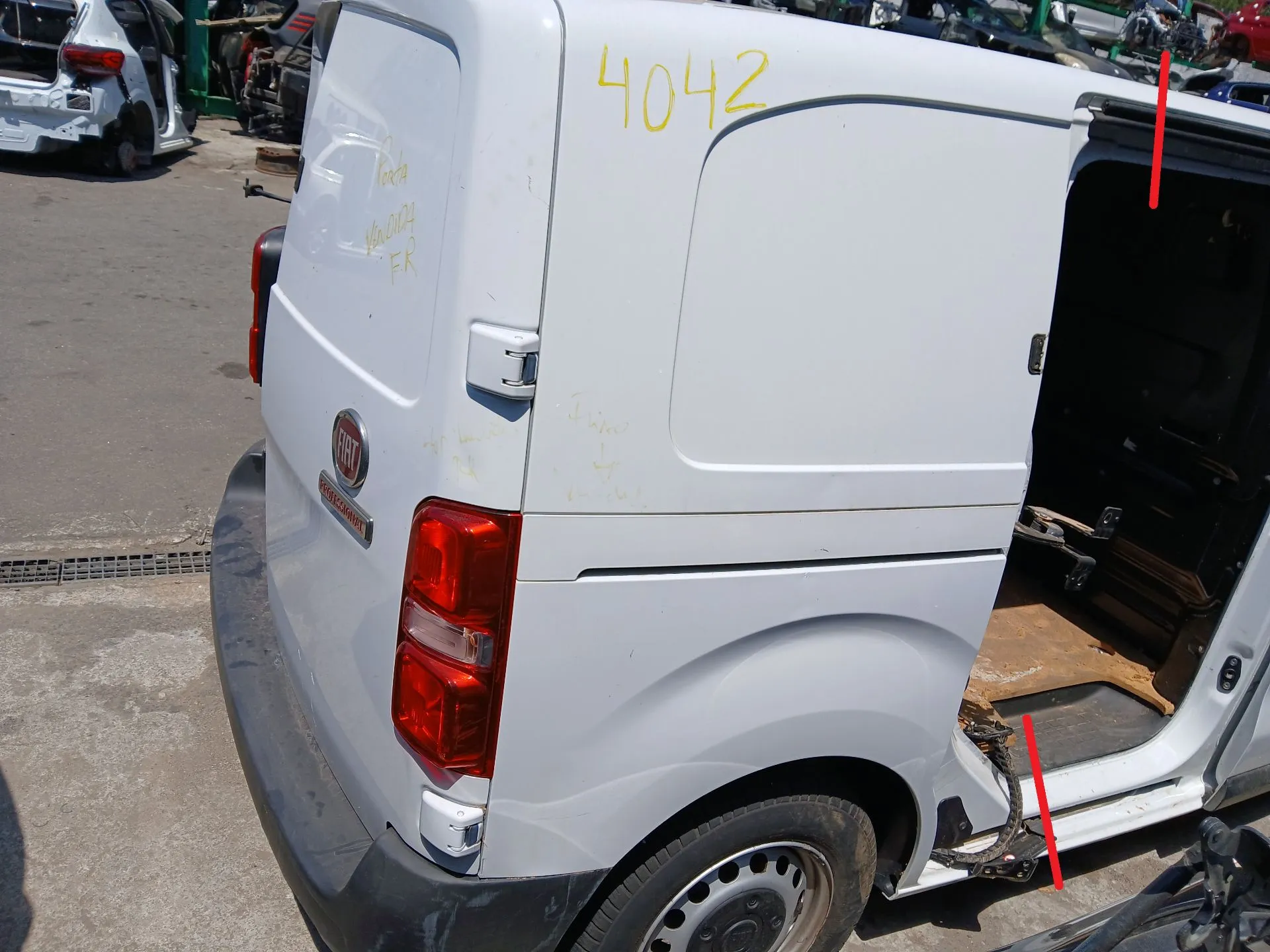 Pannello posteriore destro FIAT Scudo Van