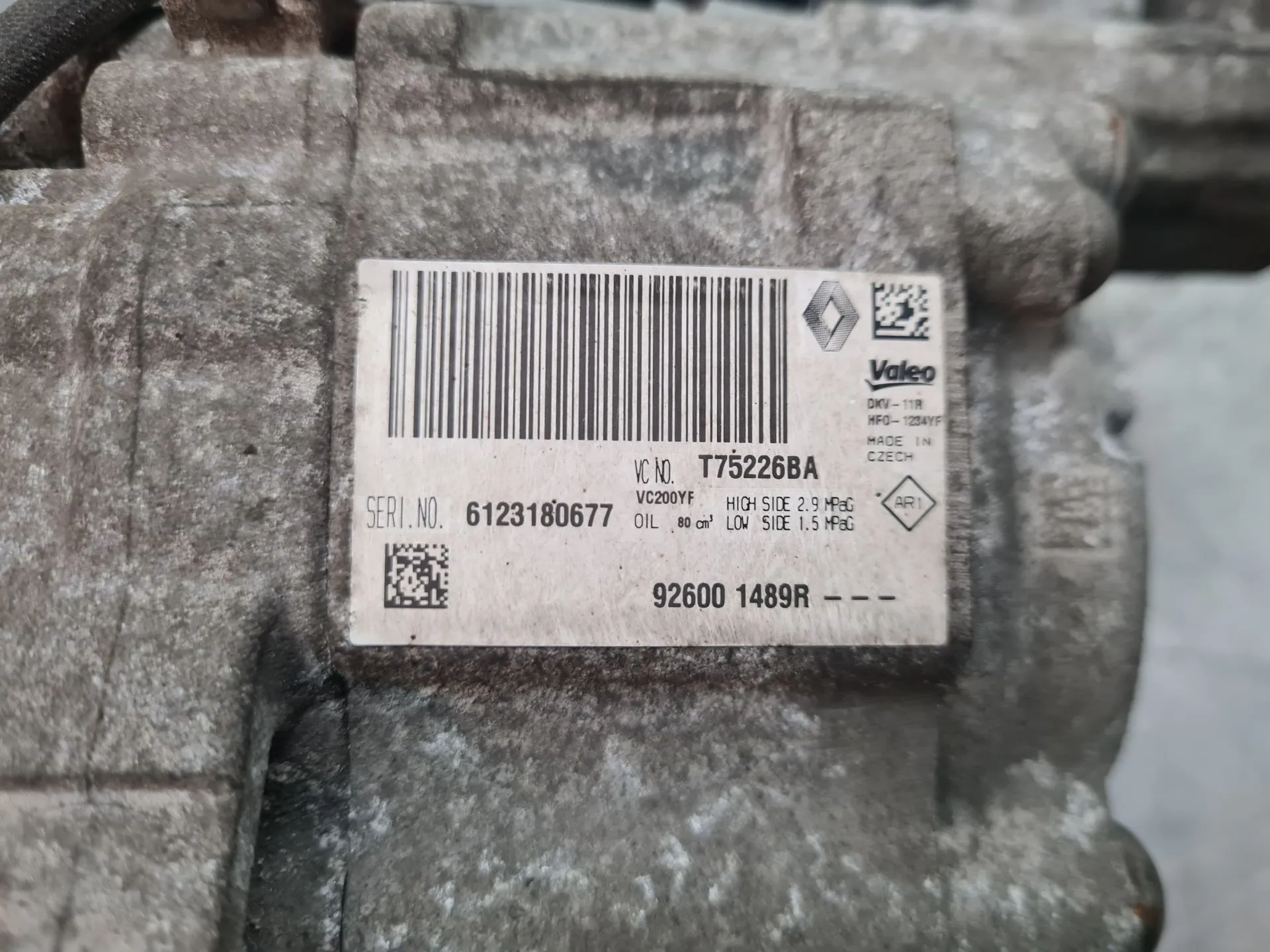 AC compressor DACIA Dokker (0S_) Imagem-4