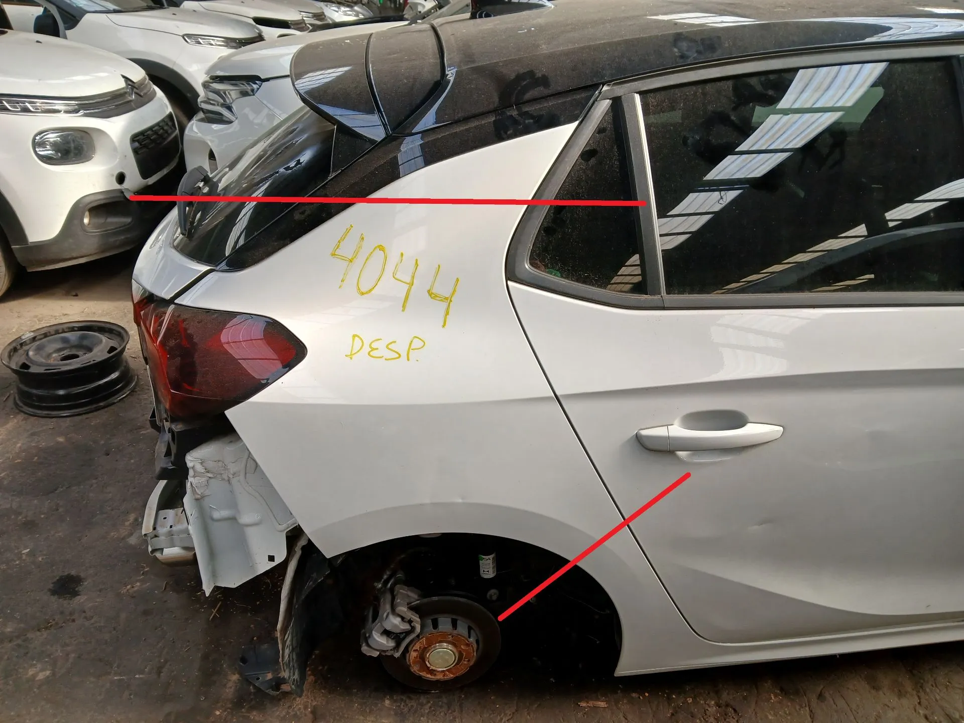 Right rear quarter panel OPEL Corsa F