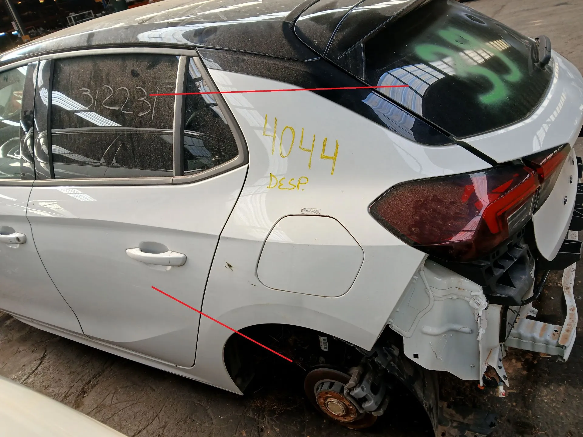 Left rear quarter panel OPEL Corsa F