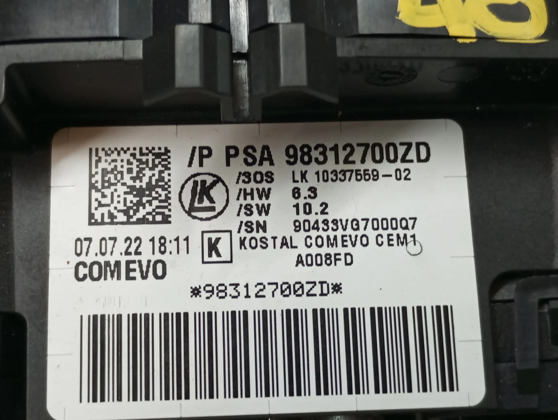 Cintura airbag FIAT Scudo Van Imagem-4