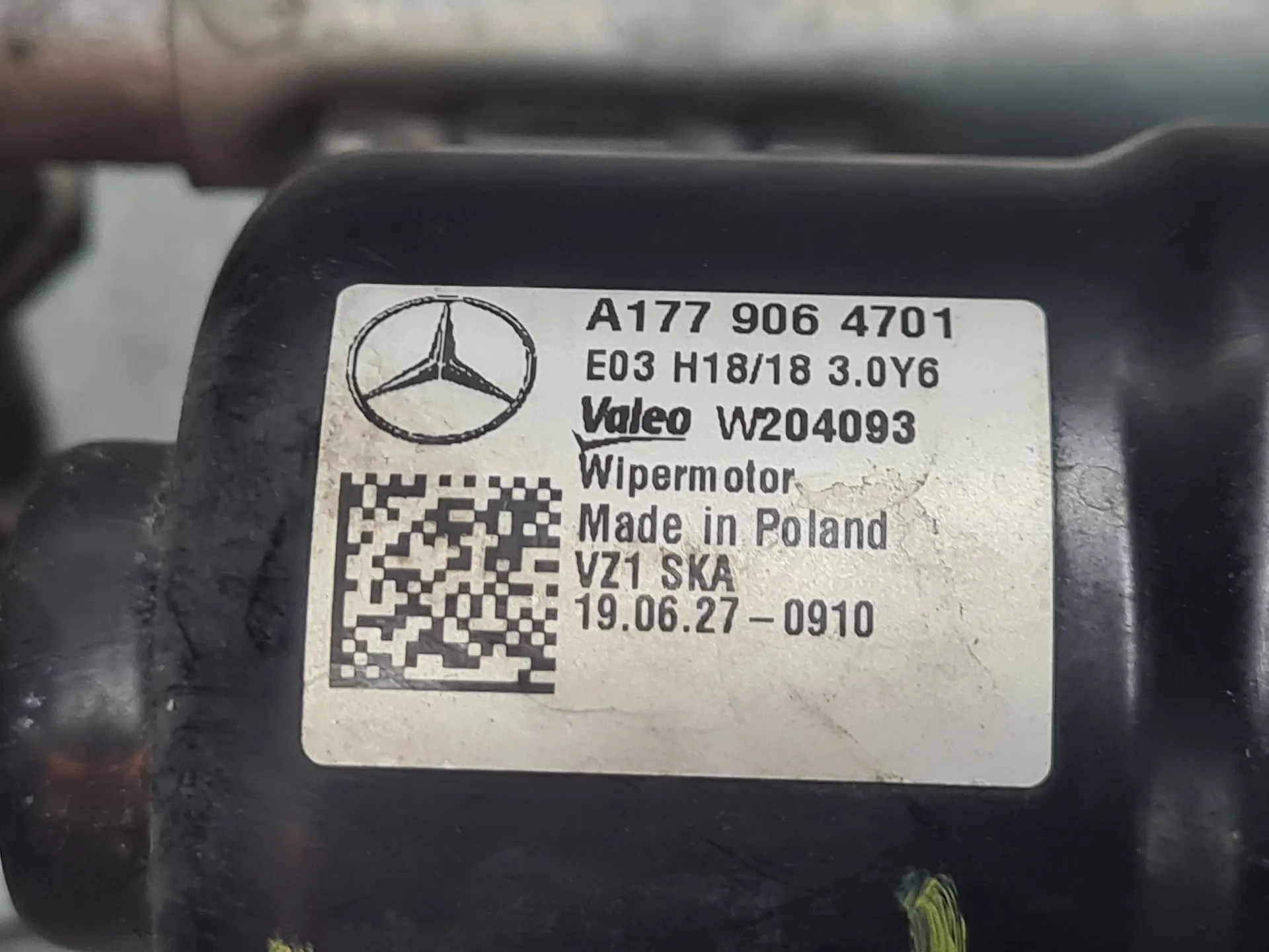 Front Wiper Motor MERCEDES-BENZ Classe A (W177) Imagem-4