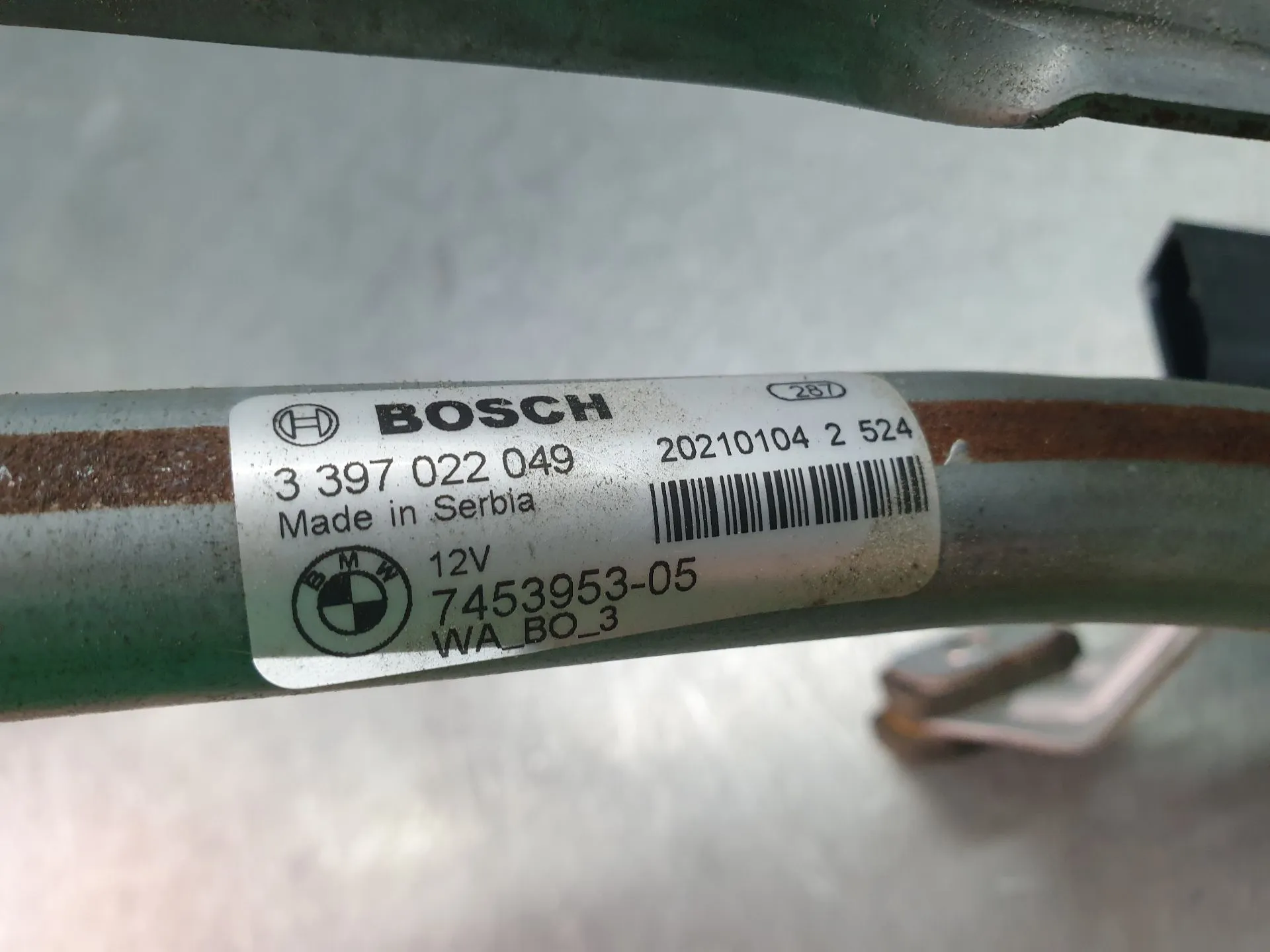 Motor limpiaparabrisas Frente BMW 1 (F40) Imagem-5