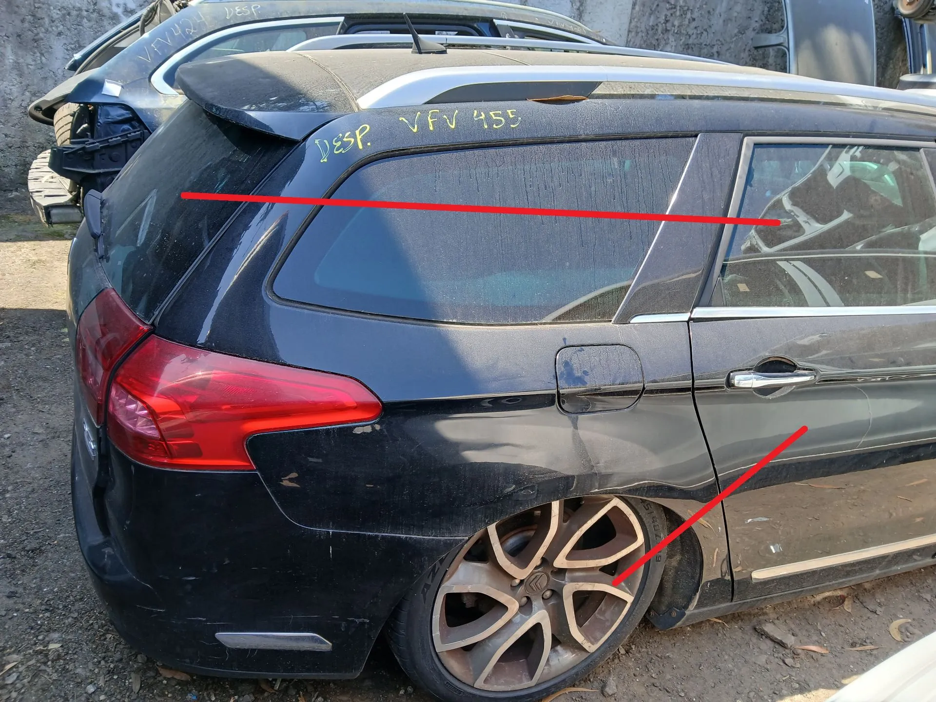 Panel Trasero Derecho CITROËN C5 III Break (RW_)