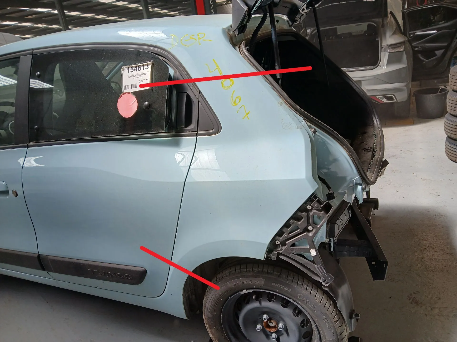 Panneau arrière gauche RENAULT Twingo III (BCM_)