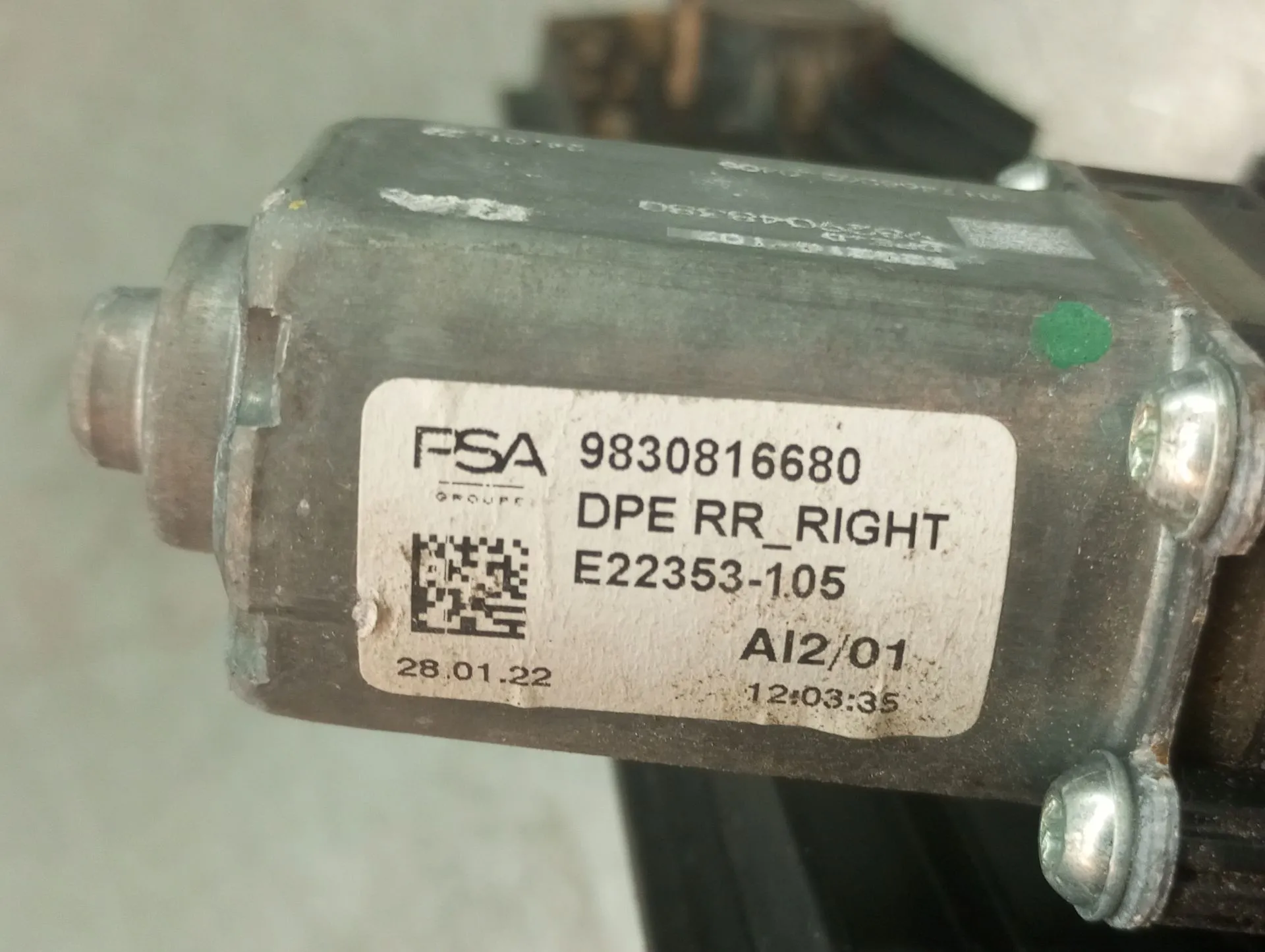 Right rear window regulator DS DS4 II (F_, FB_, F3_) Imagem-2