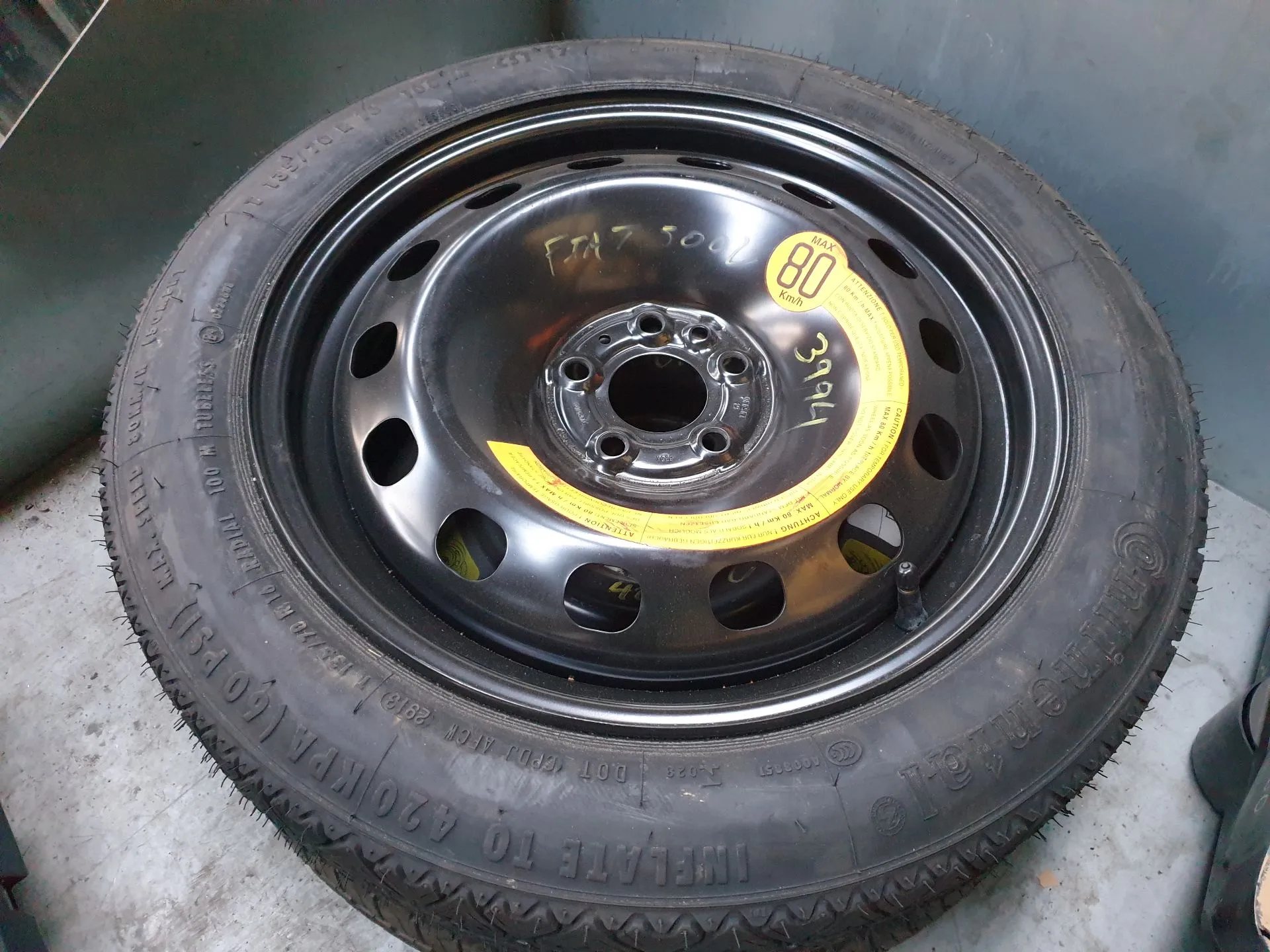 Ruota di scorta FIAT 500L (351_, 352_)
