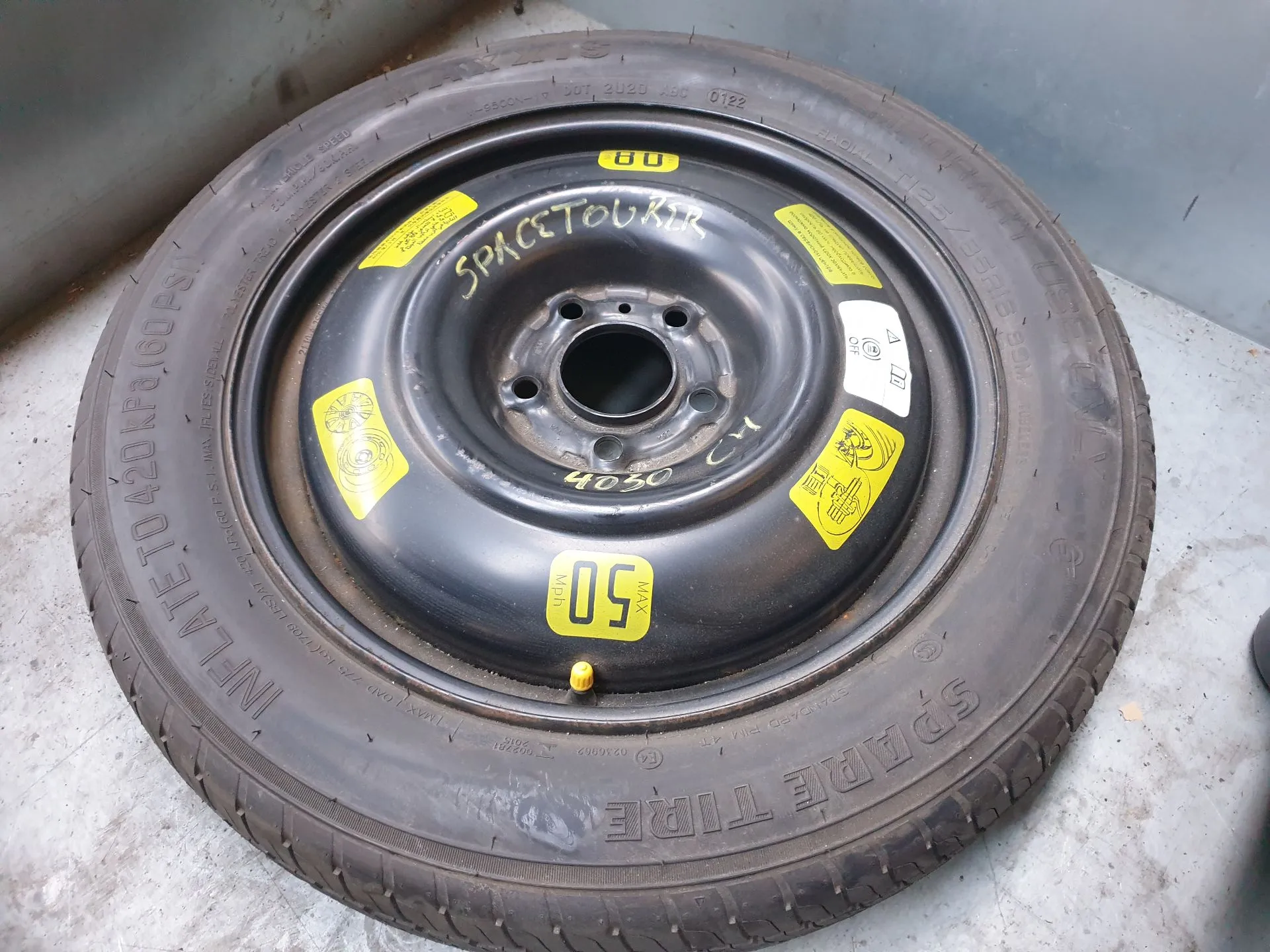 Pneu suplente CITROËN Grand C4 Spacetourer