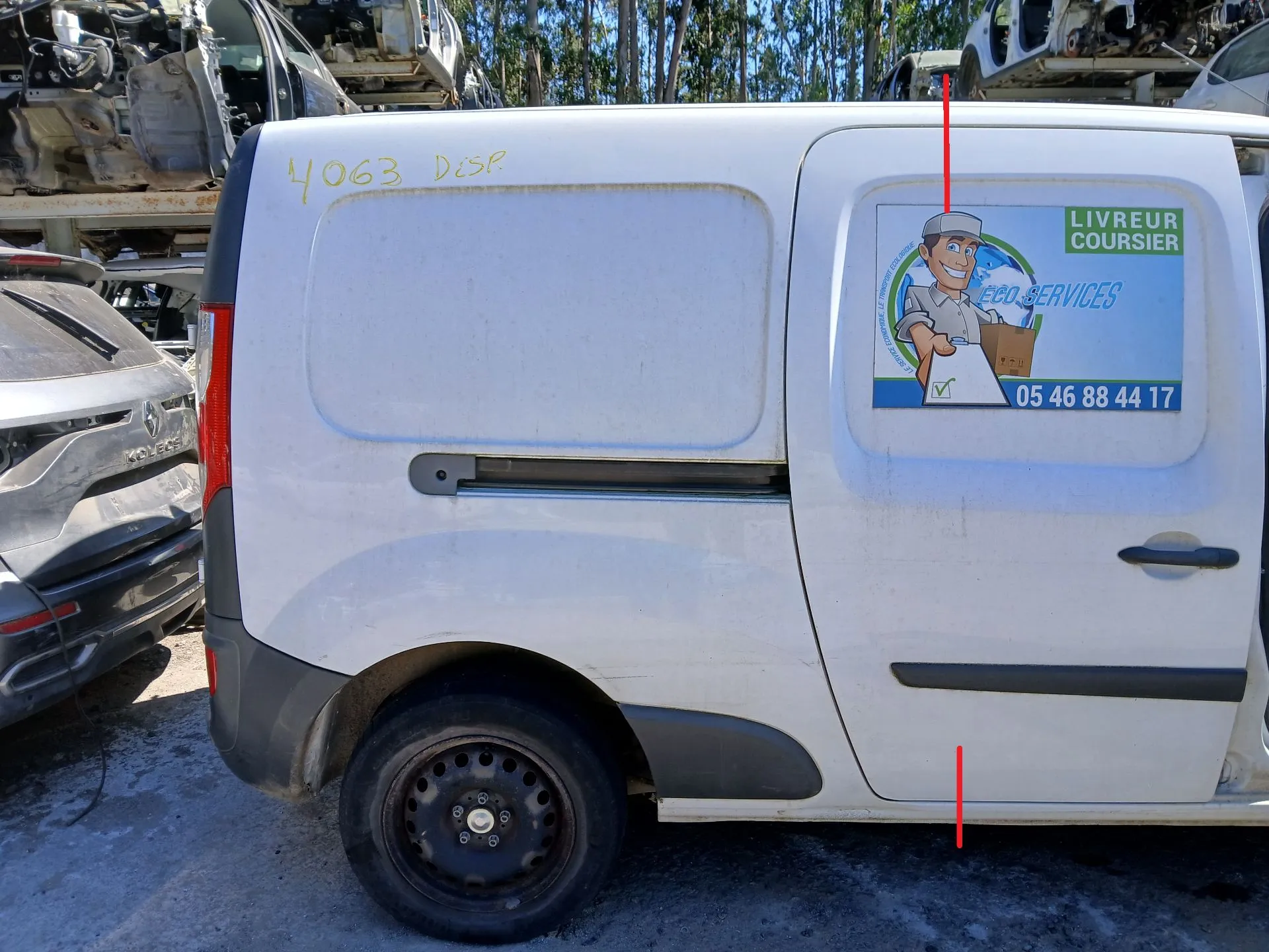 Panneau arrière Droite RENAULT Kangoo Express (FW0/1_)