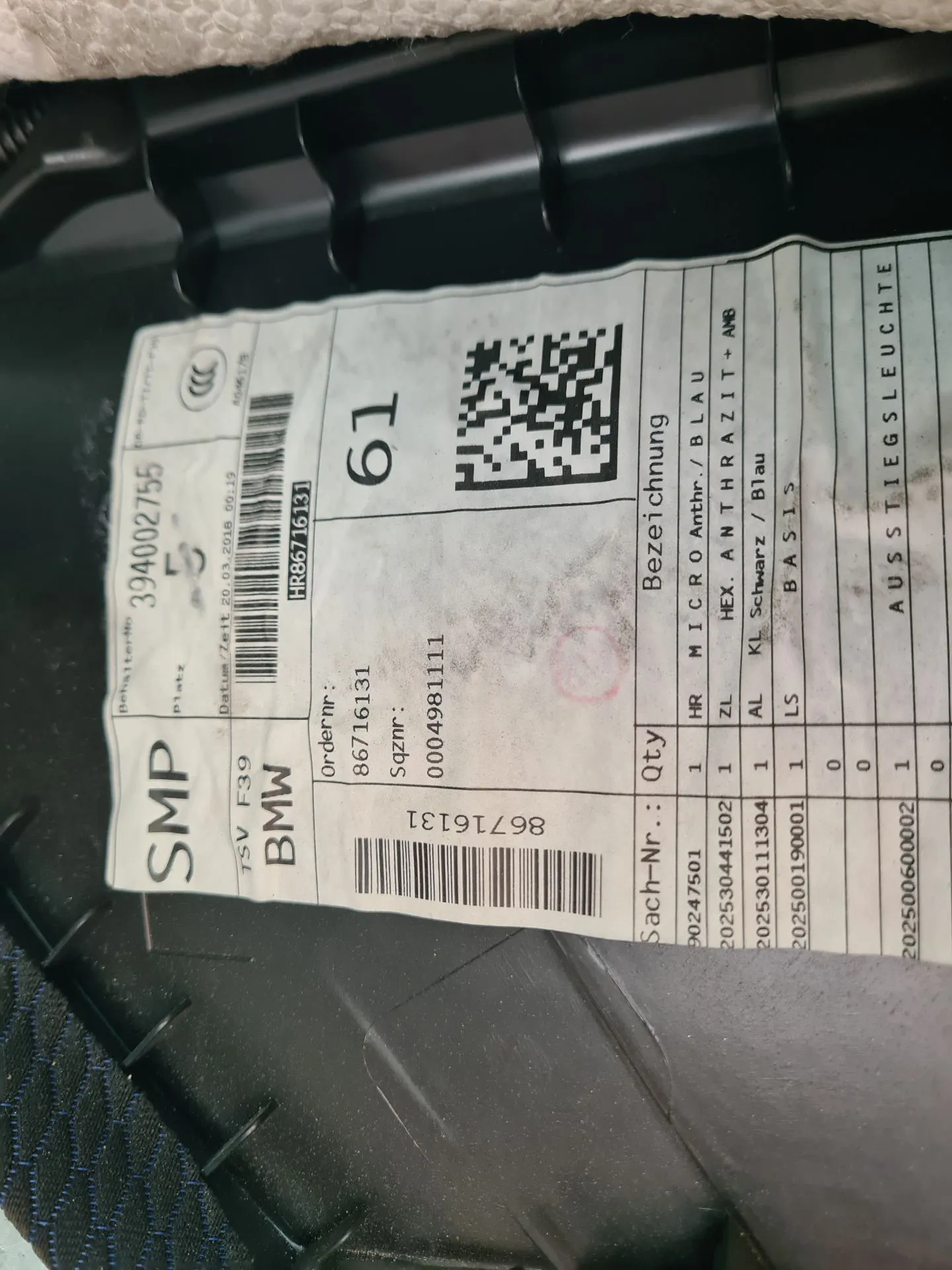 Panel puerta trasero derecho BMW X2 (F39) Imagem-3