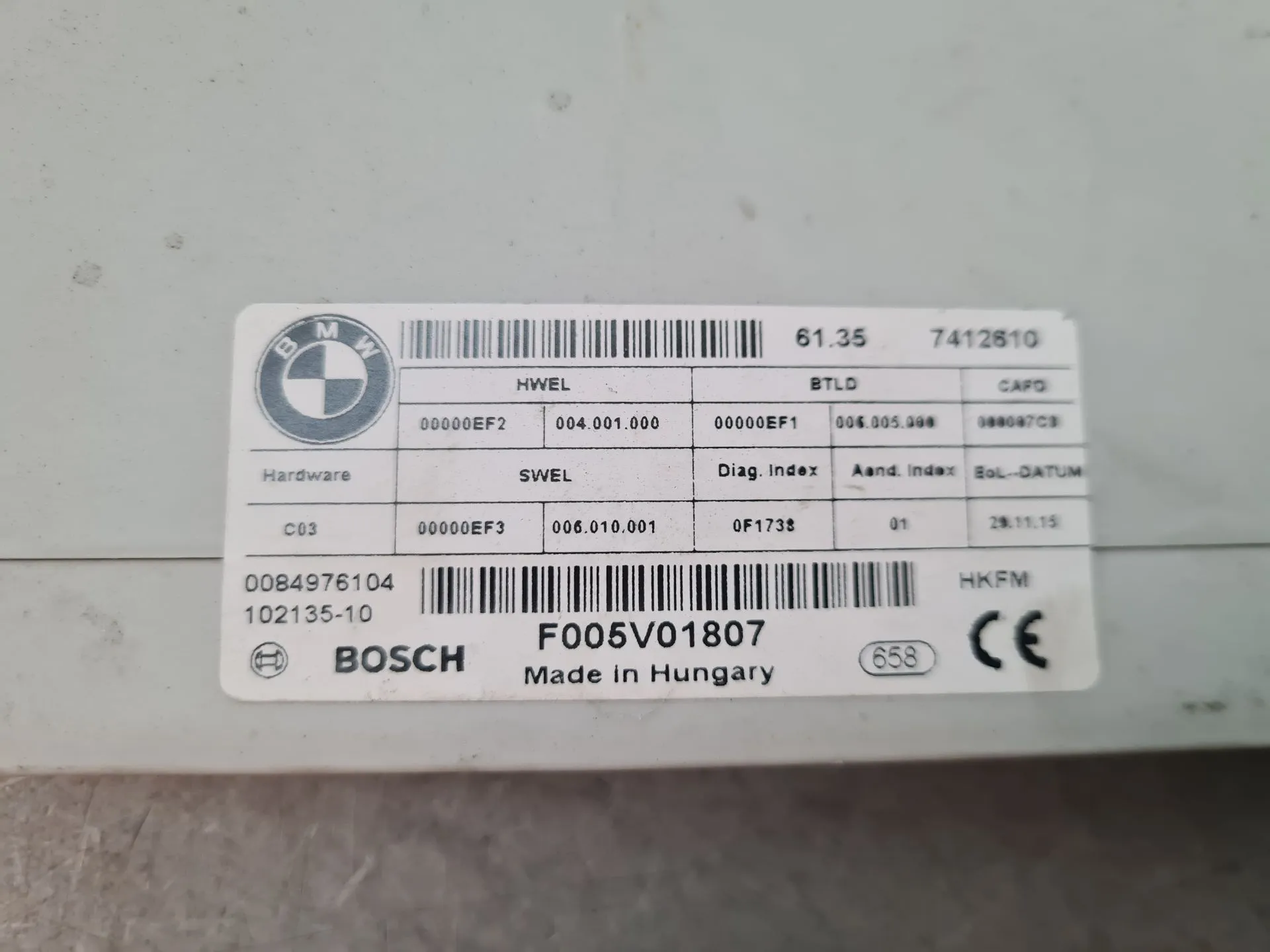 Módulo de confort BMW 4 Gran Coupe (F36) Imagem-3