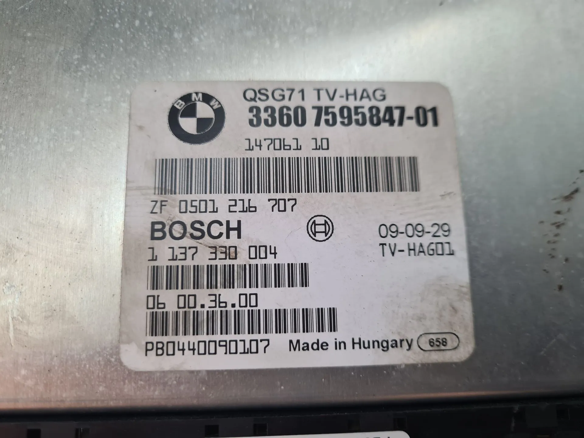 Calculateur boîte de vitesses BMW X6 (E71, E72) Imagem-3
