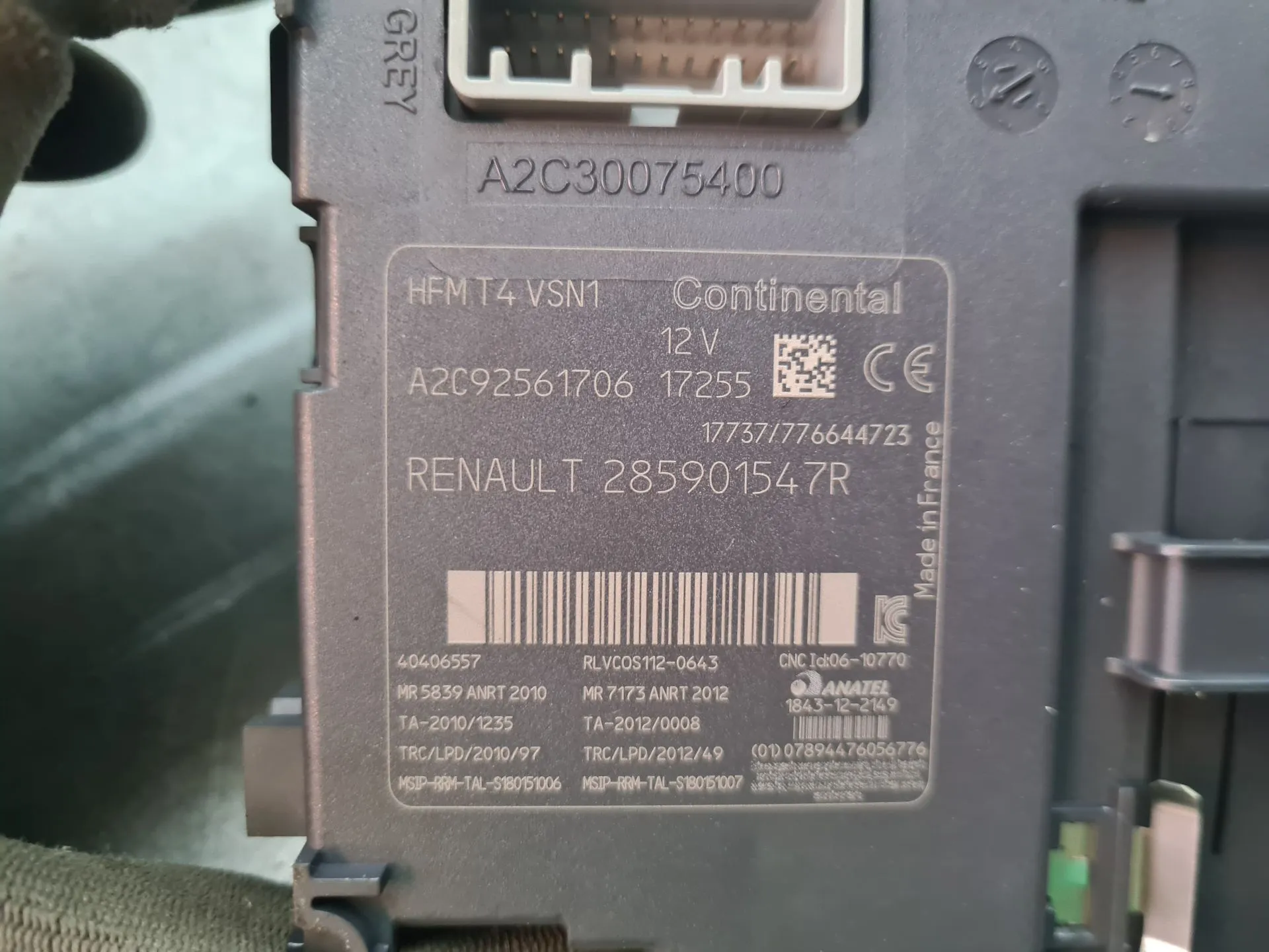 Lecteur de clé d’allumage RENAULT Captur (J5_) Imagem-4