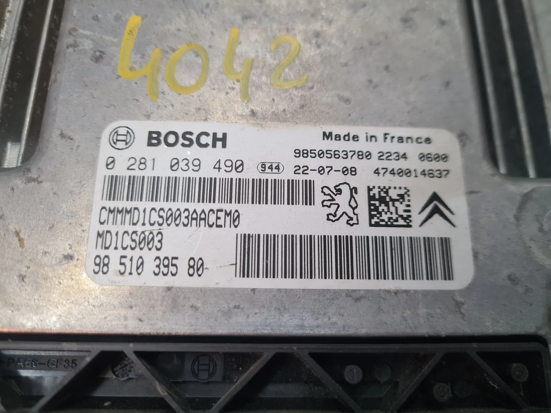 Centralina motor / ECU FIAT Scudo Van Imagem-3