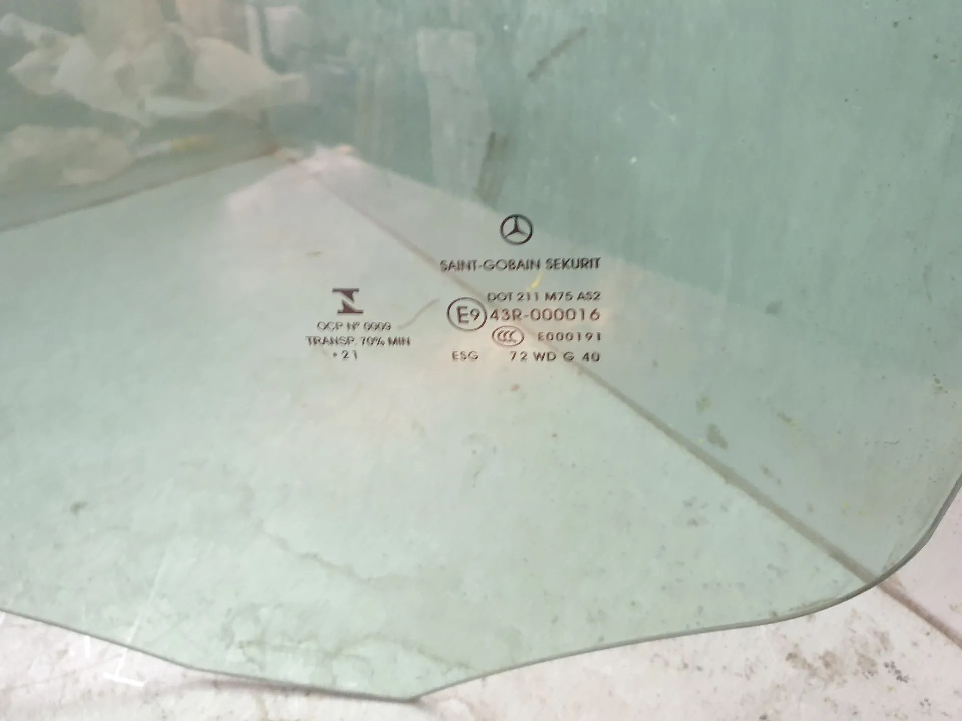 Left front door glass MERCEDES-BENZ Vito (W447) Imagem-1