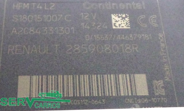 Lettore chiave d'accensione RENAULT Captur (J5_) Imagem-1