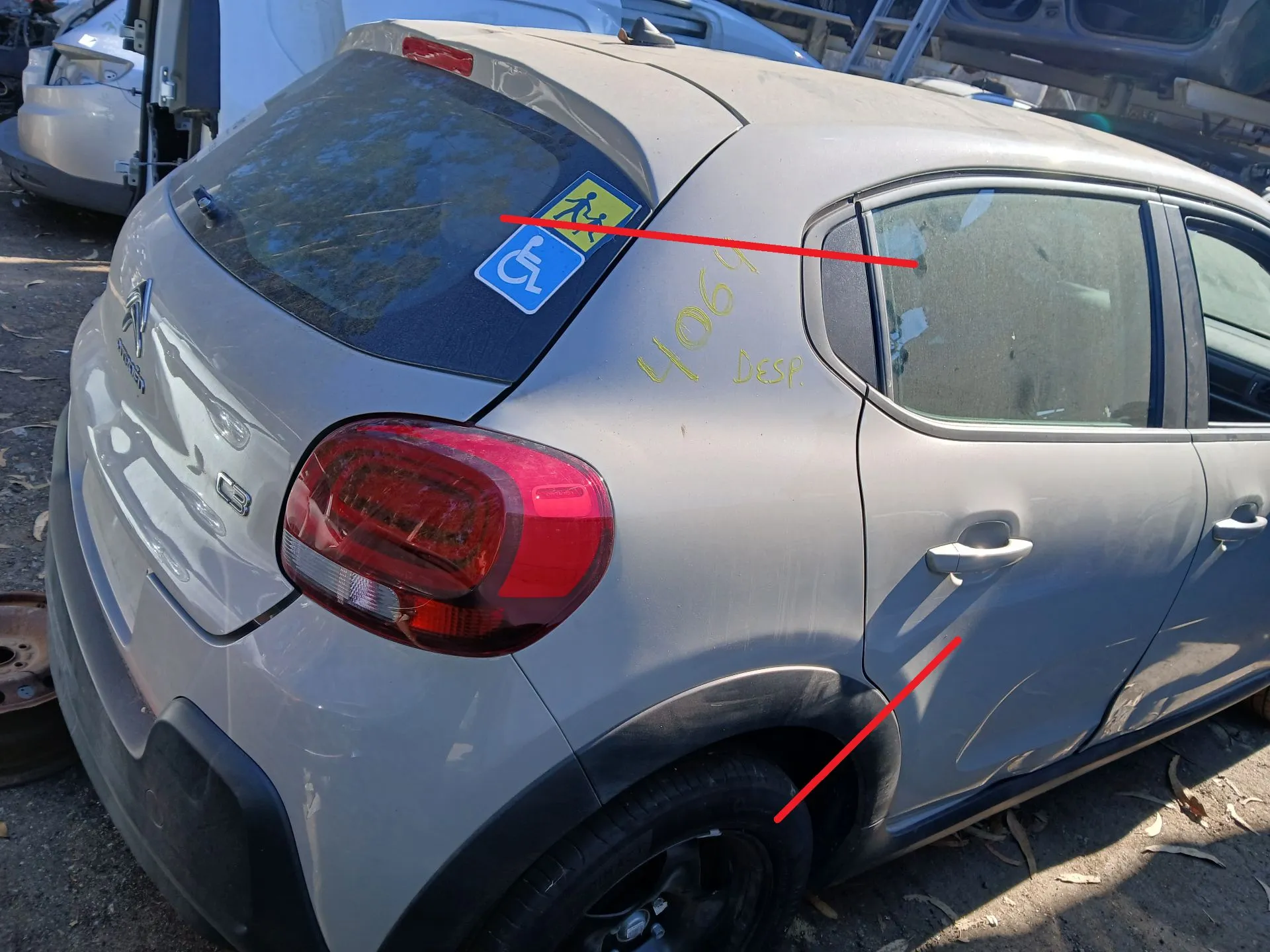 Panel Trasero Derecho CITROËN C3 III (SX)