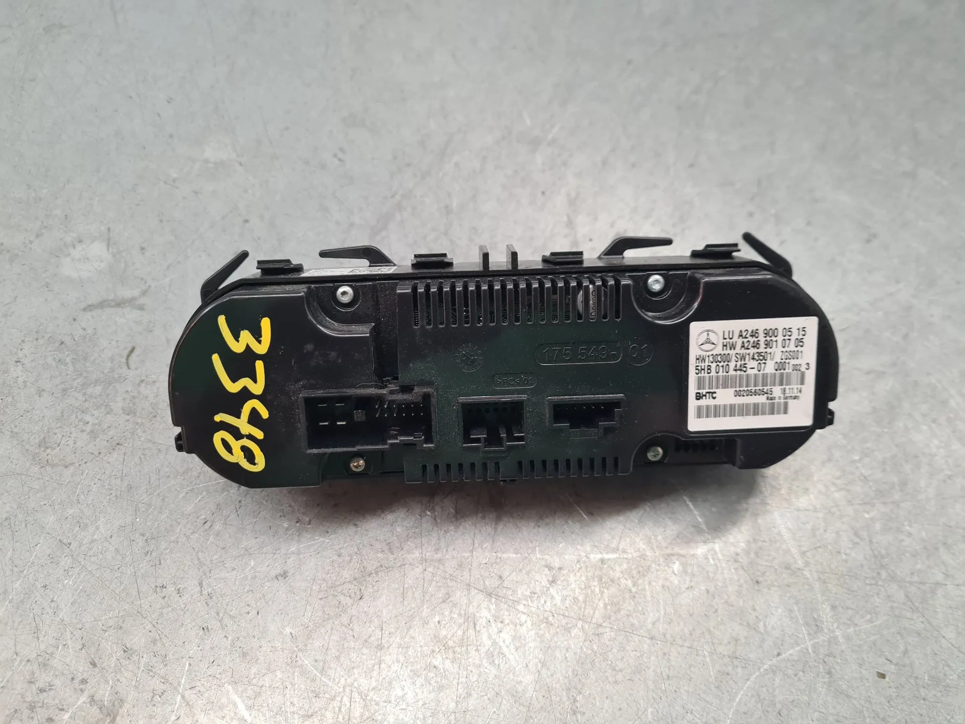 Climate control MERCEDES-BENZ Classe A (W176) Imagem-3